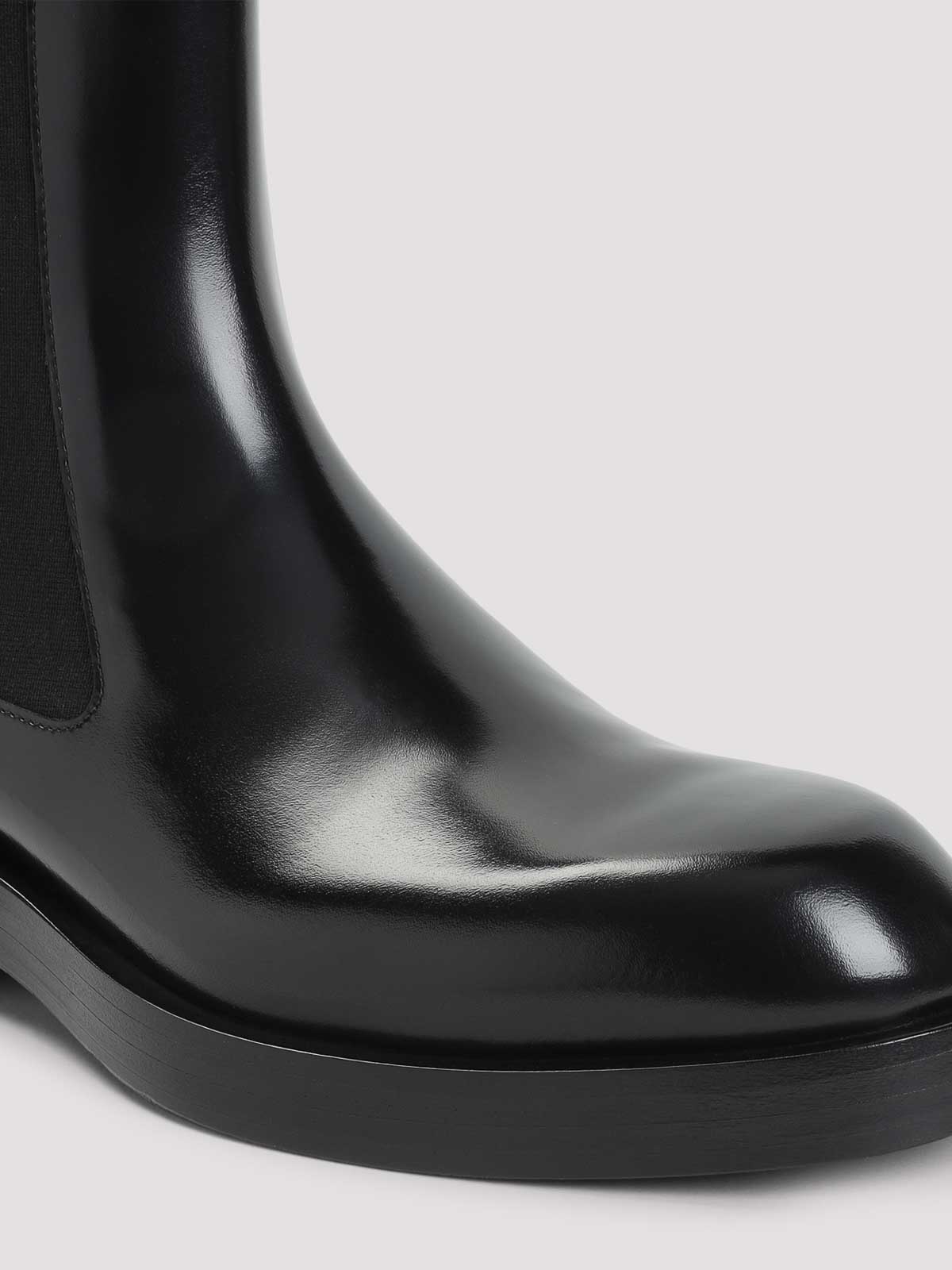 Jil Sander Calf Leather Boots In Black