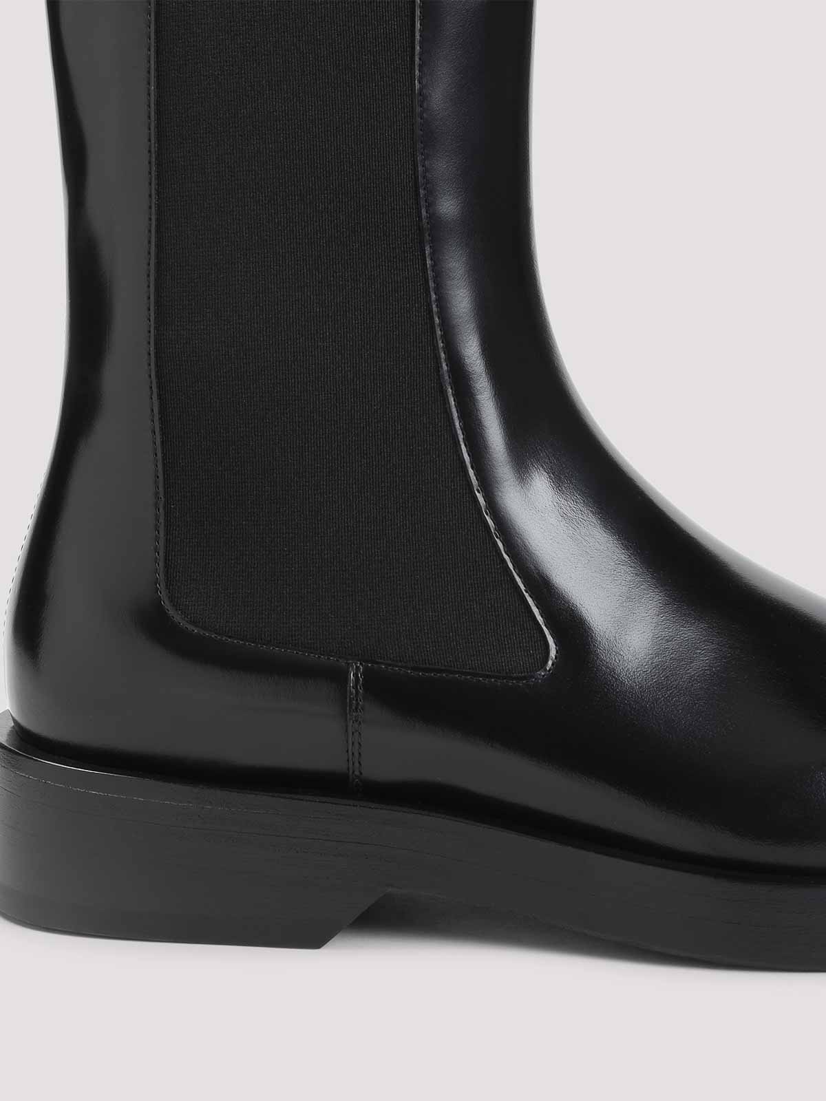 Jil Sander Calf Leather Boots In Black