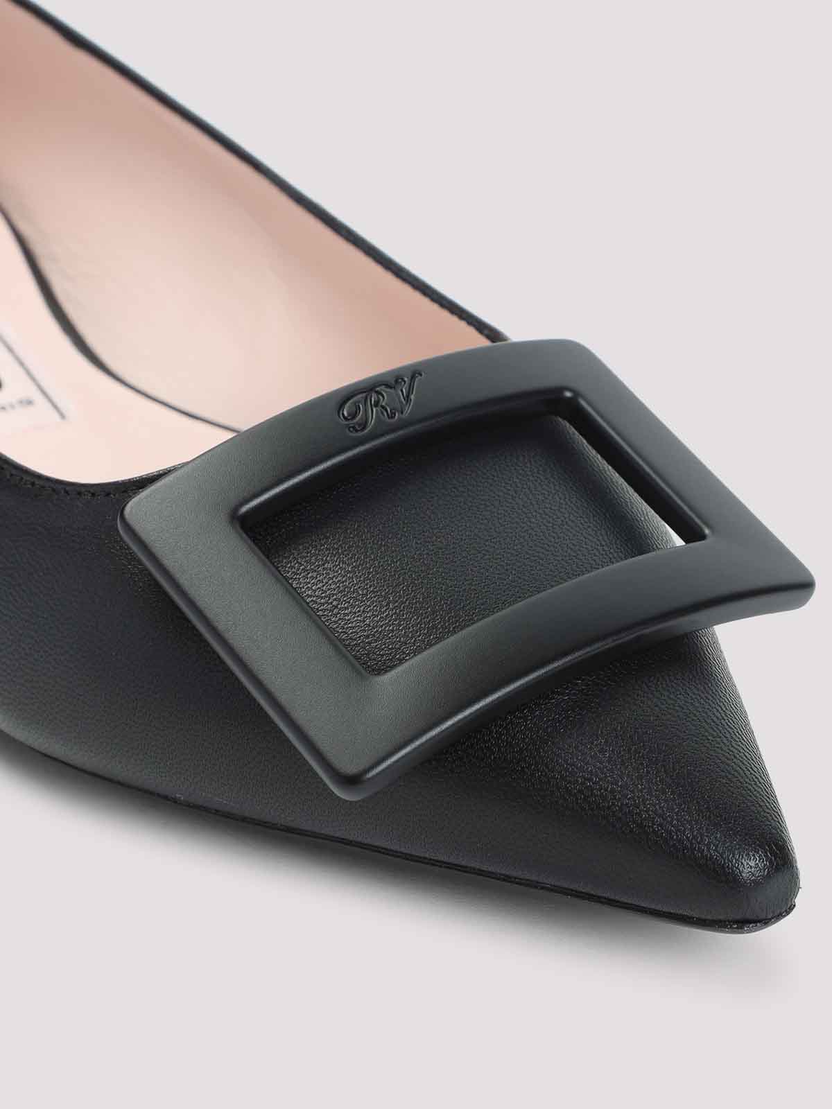 Roger Vivier Gommettine 05 Ballerinas In Black