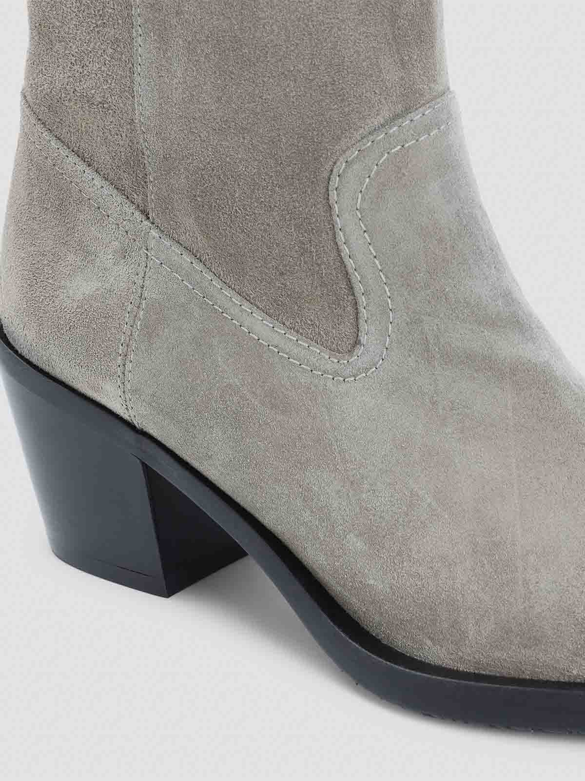Stuart Weitzman Tate Boots In Gray