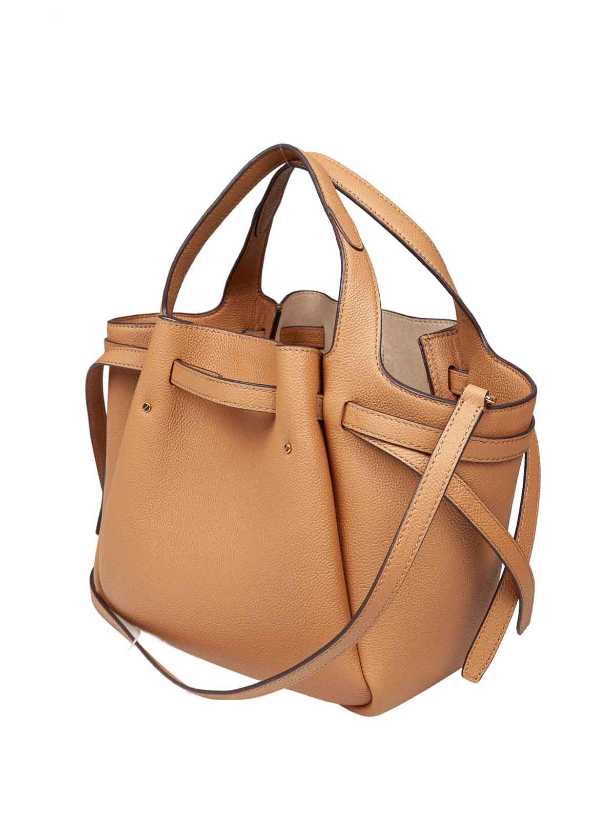 Tory Burch Hand Bag Romy Tote In Leather In Sand