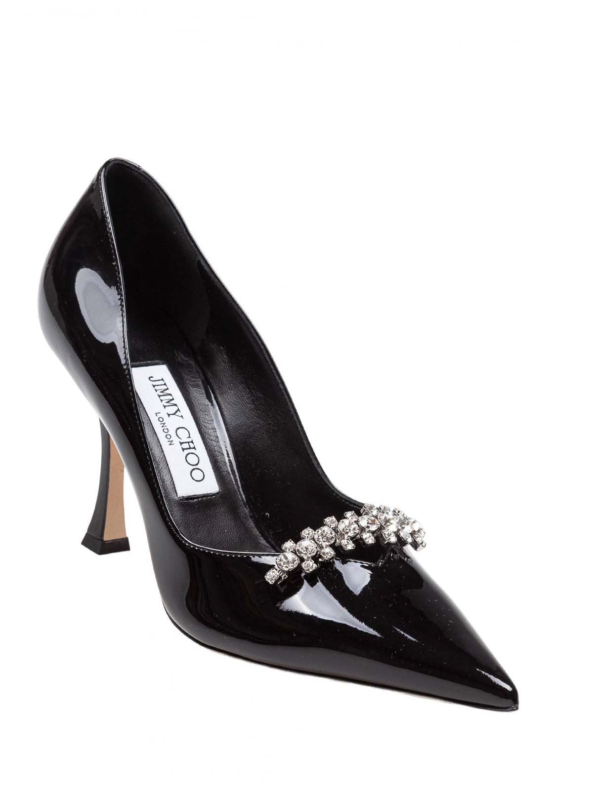 Jimmy Choo Belinda Decollete In Painted Leather In Black