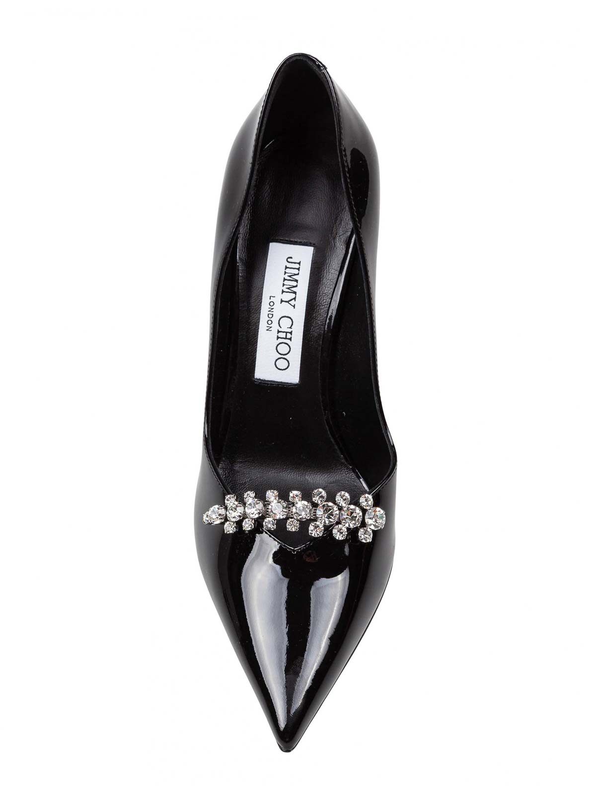 Jimmy Choo Belinda Decollete In Painted Leather In Black