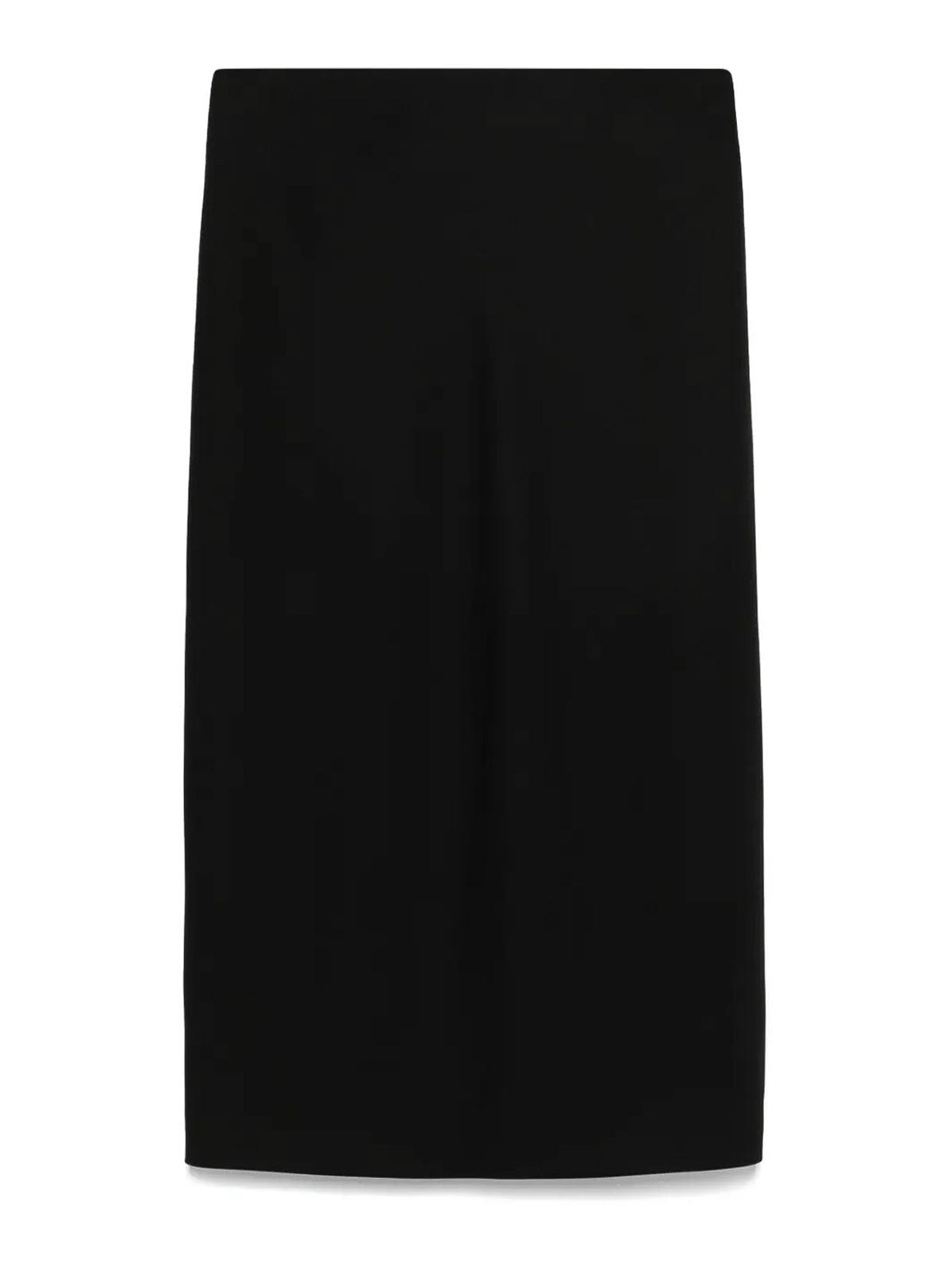 Carven Wool Midi Skirt In Black