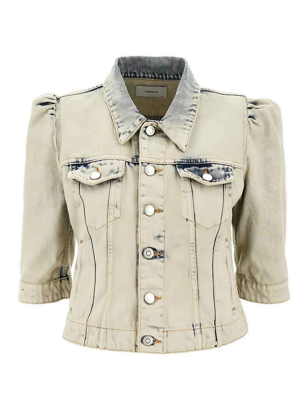 Coperni Denim Slim Fit Jacket In Gray