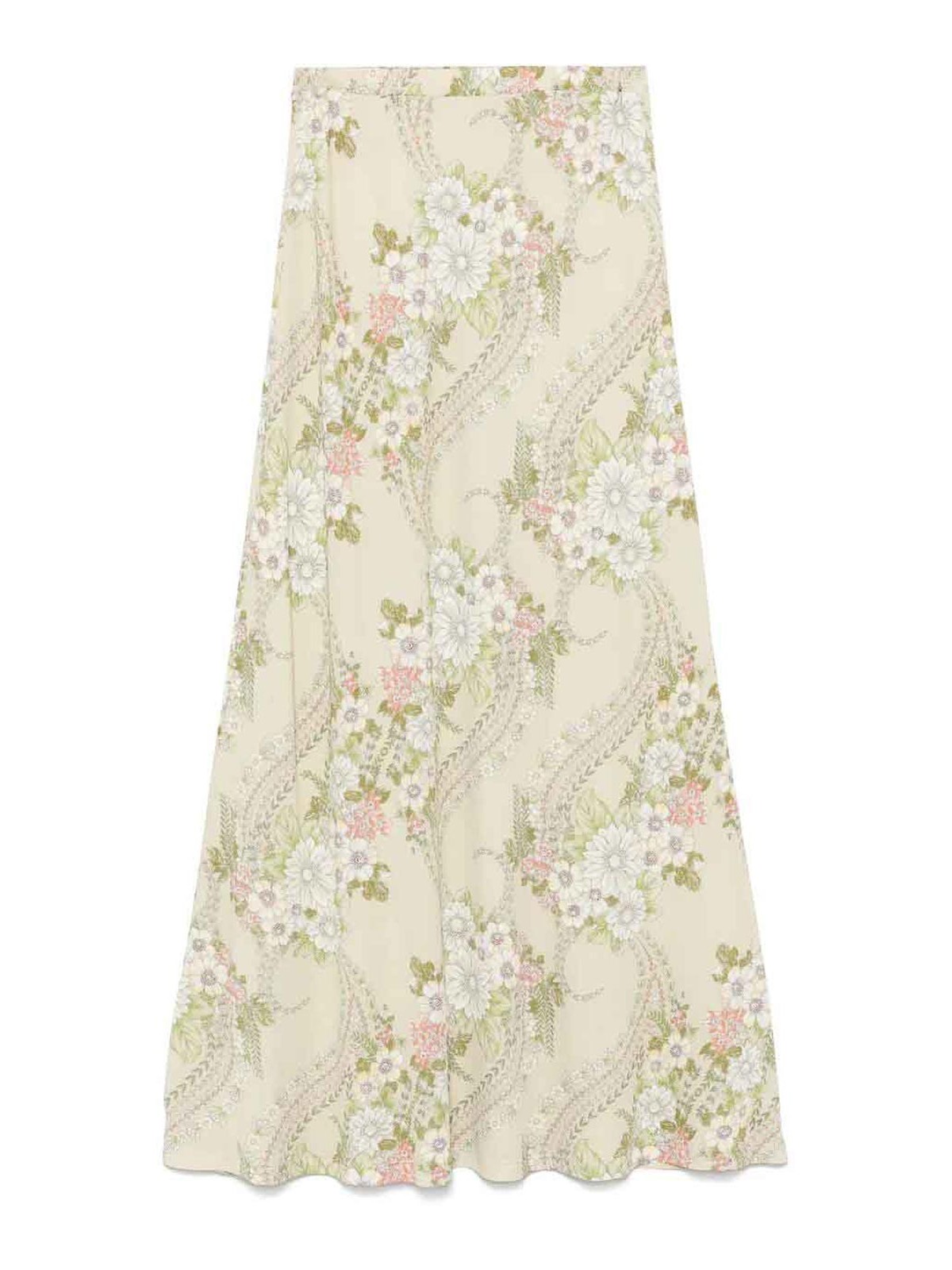 Faliero Sarti Printed Maxi Skirt In Green