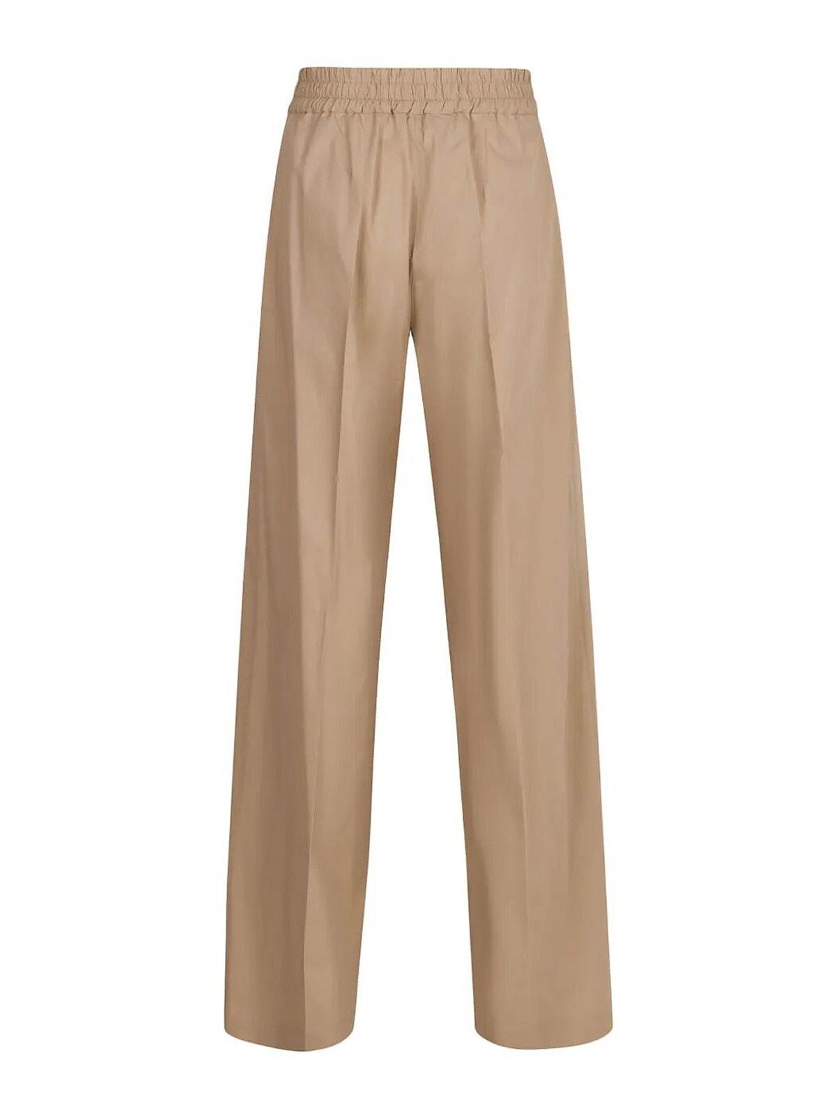 P.a.r.o.s.h Parosh Cotton Wide Leg Trousers In Brown