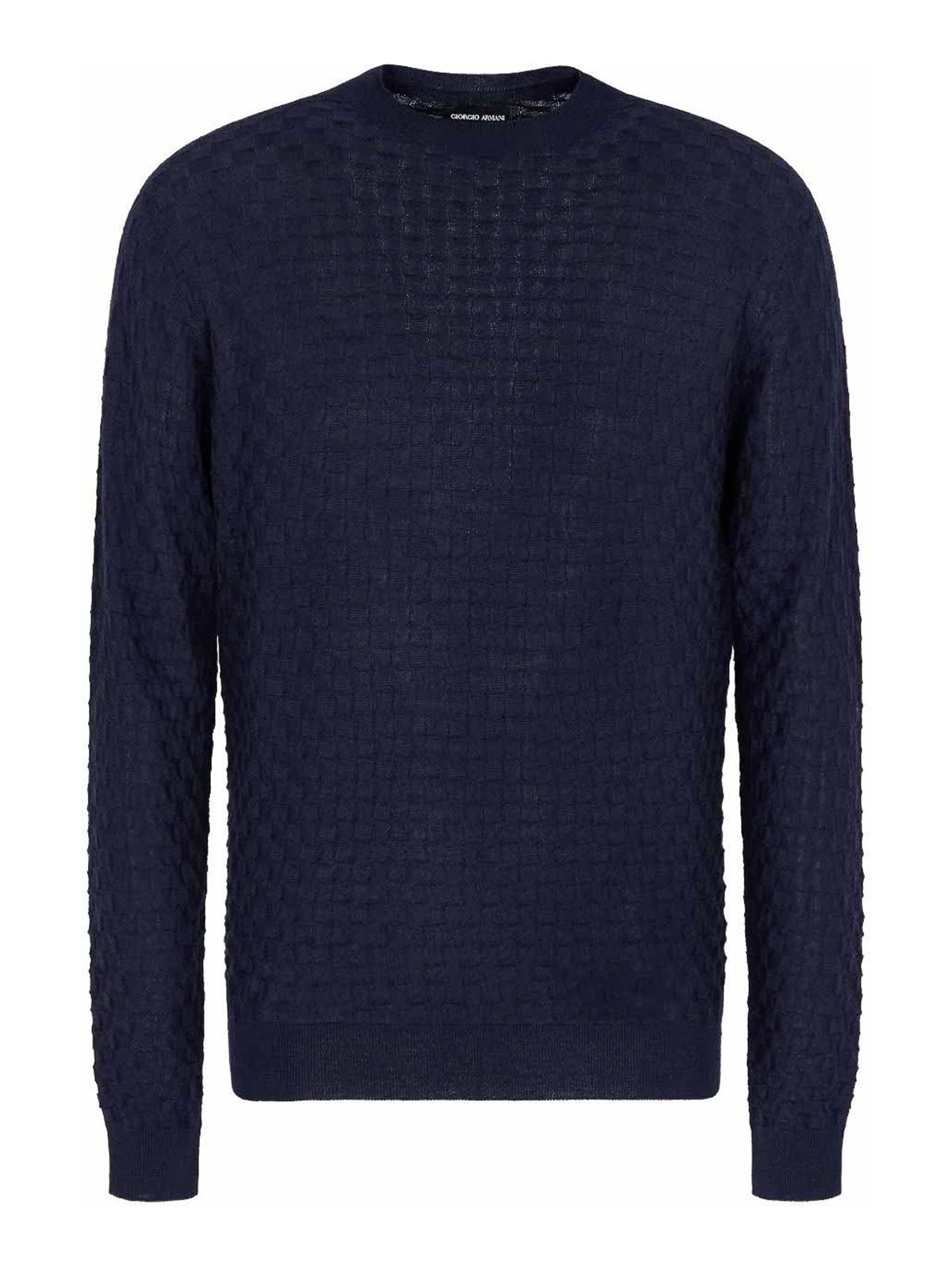 Giorgio Armani Sweaters In Blue