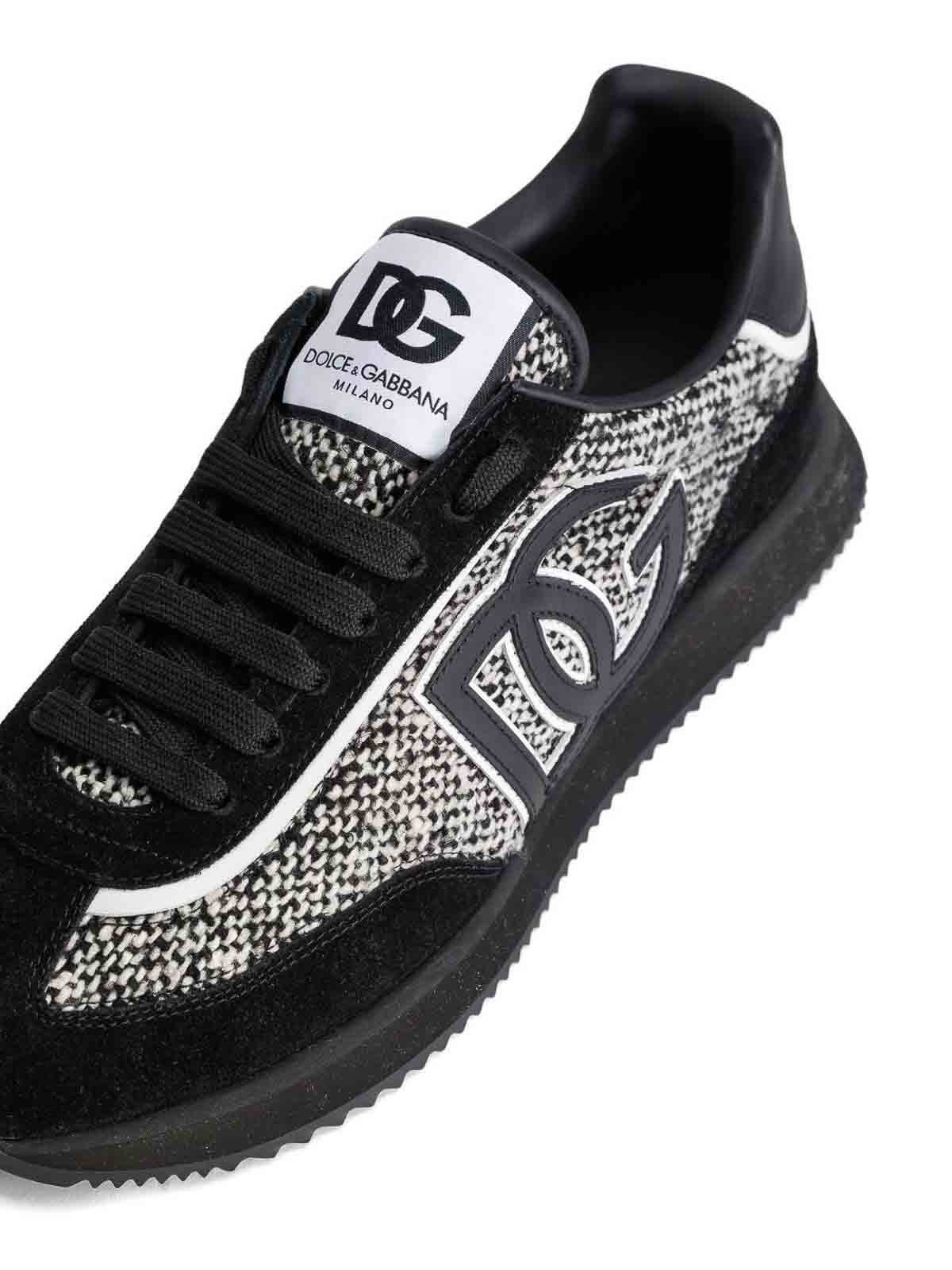 Dolce & Gabbana Dg Cushion Sneaker In Black
