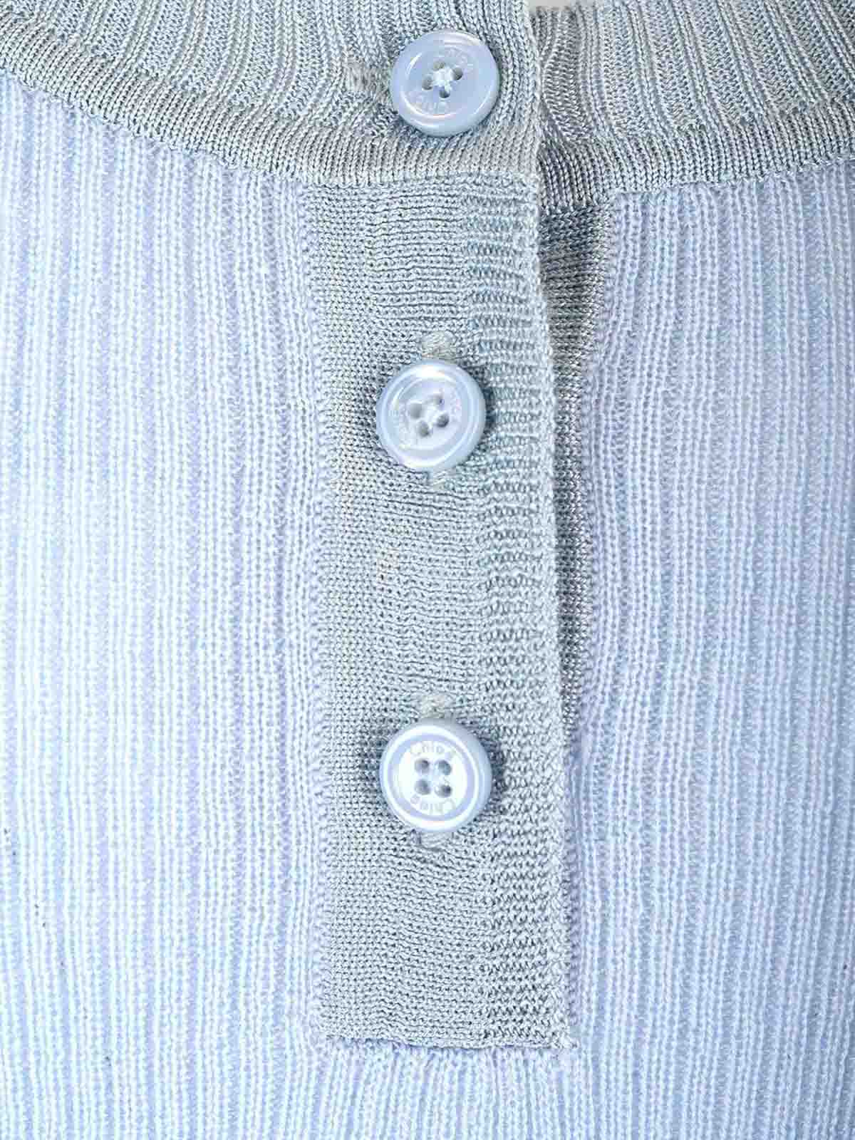 Chloé Ribbed Wool Tank Top In Blue