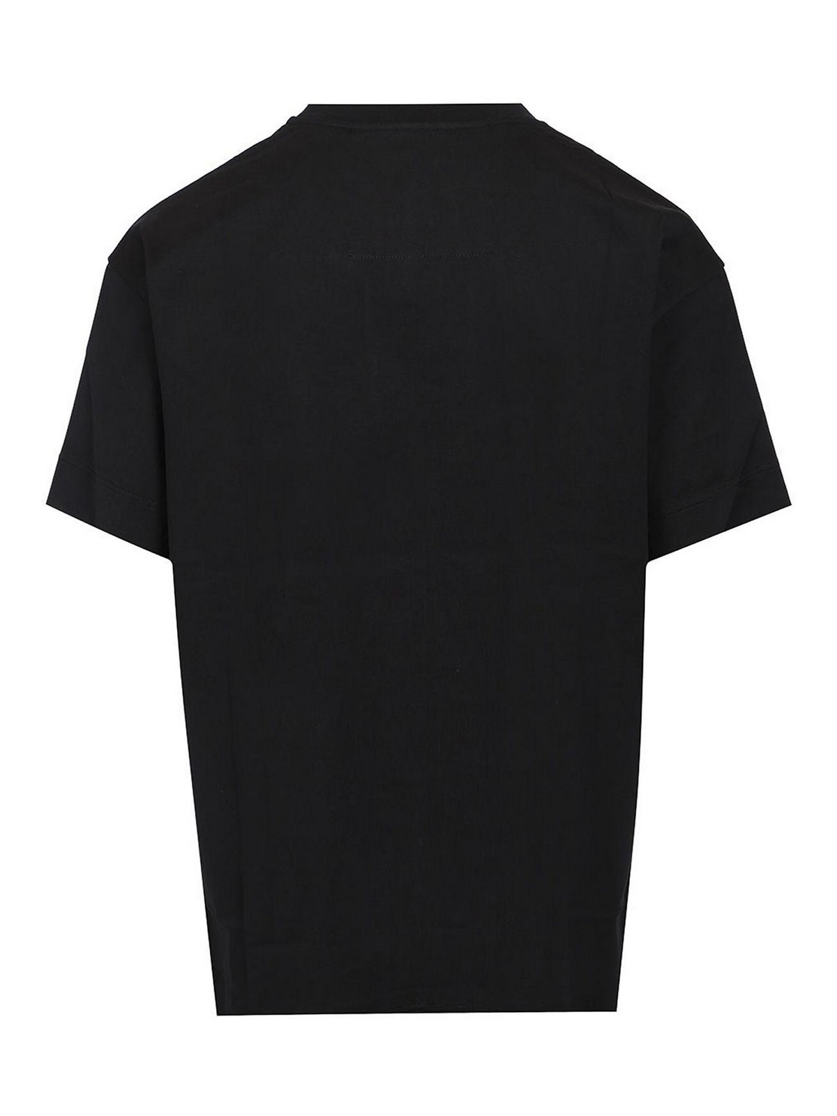Dries Van Noten Crew Neck Graphic Print T-shirt In Black