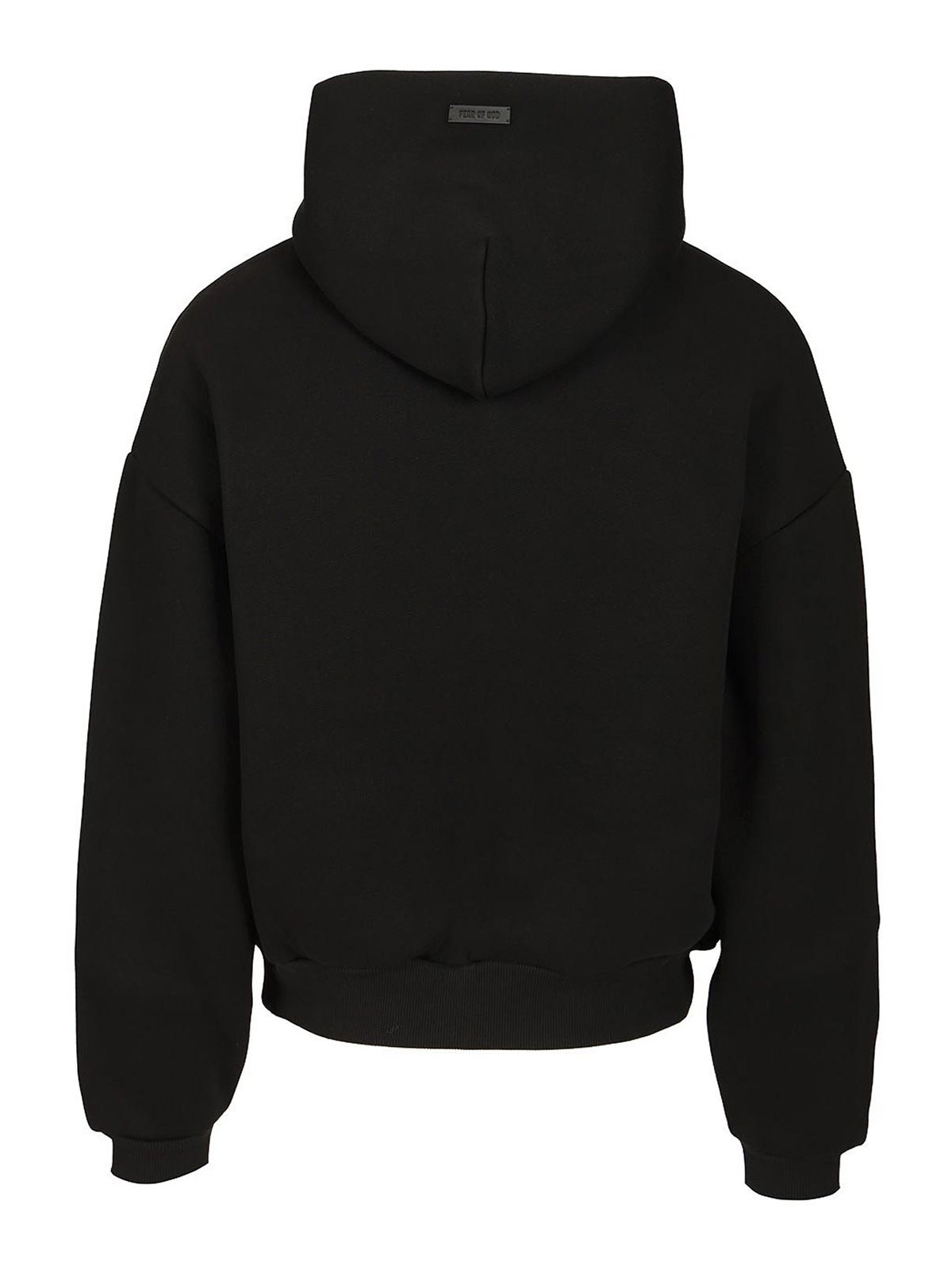 Fear Of God Logo Embossed Hoodie In Black