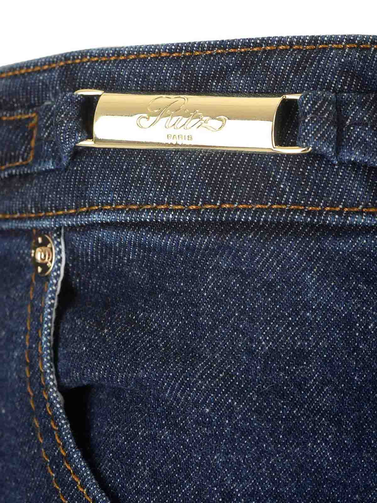 Frame The Ritz Ruler Straight Leg Jeans In Blue