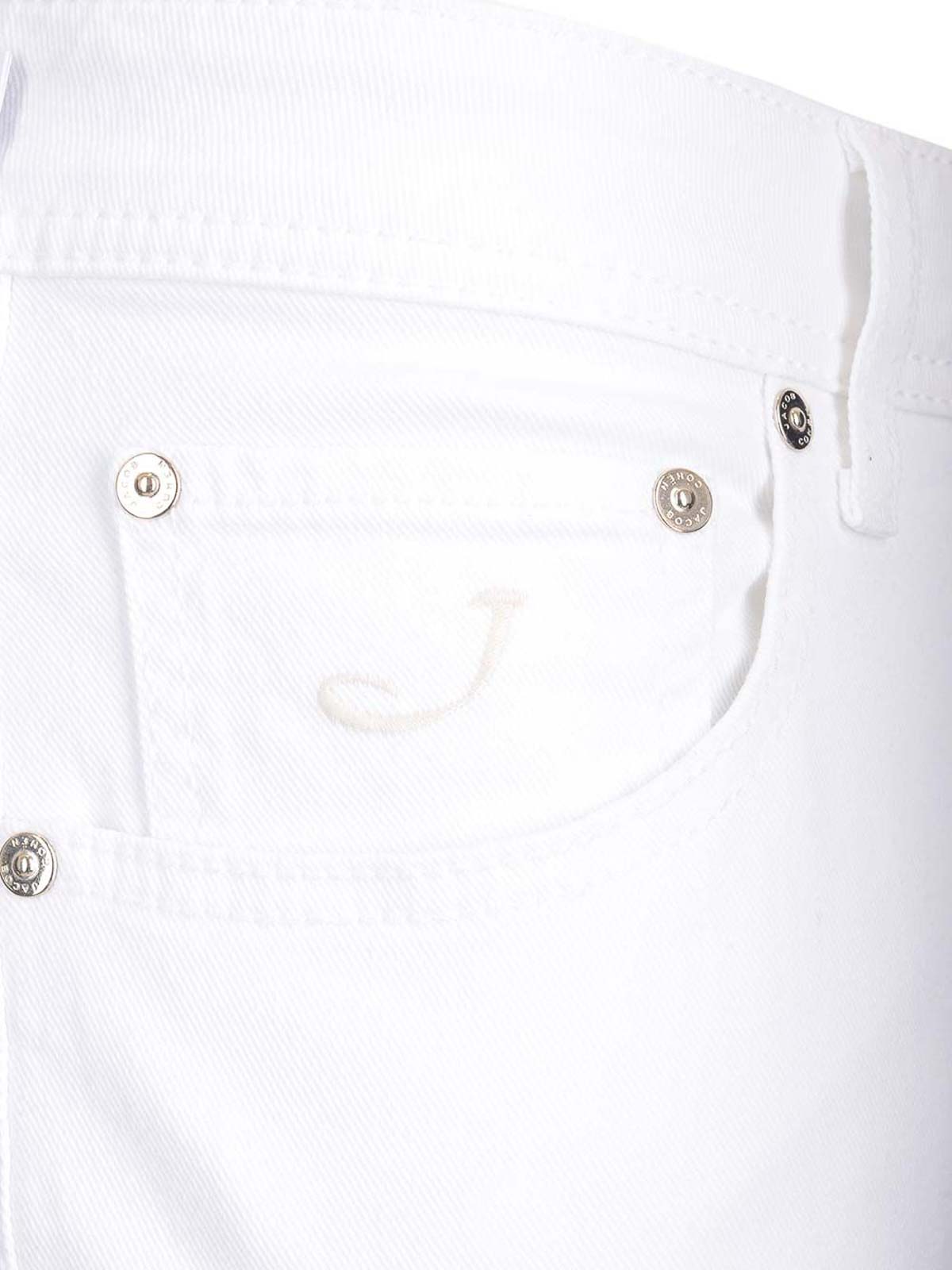 Jacob Cohen Slim Fit Jeans Nick In White