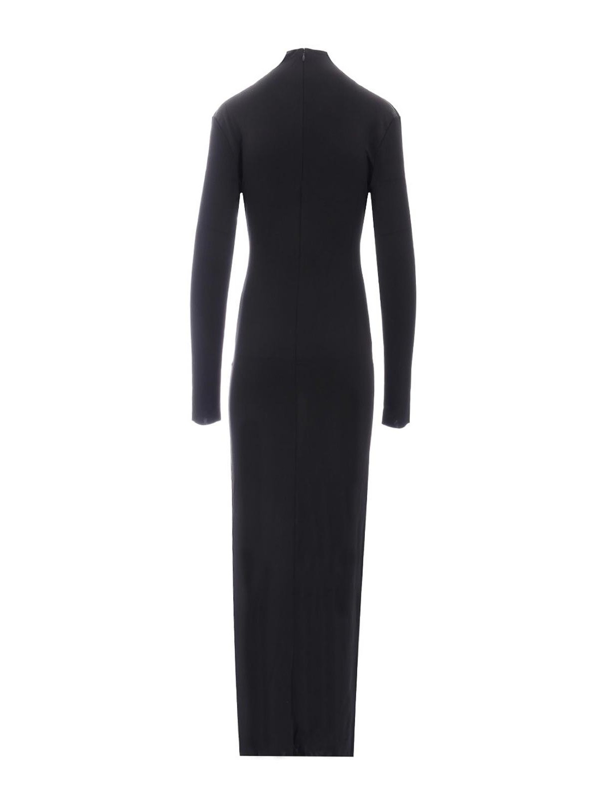 Khaite Maxi Sheath Dress – Black In Black