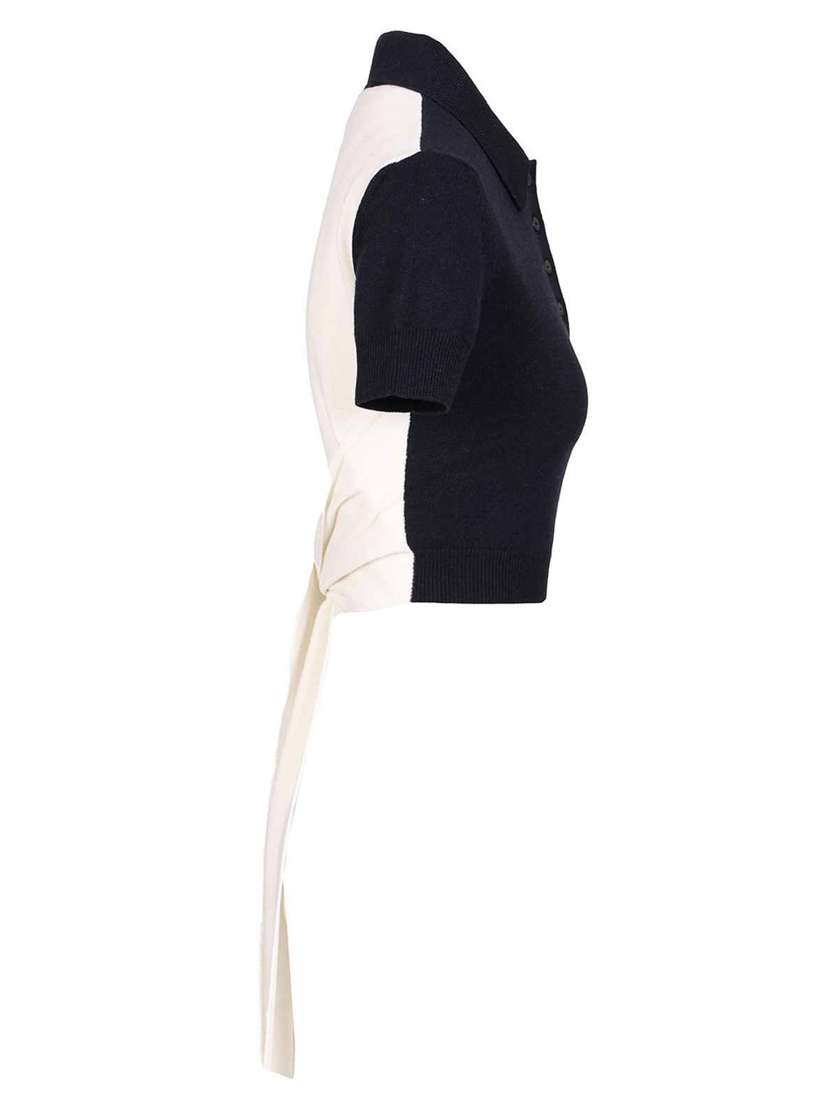 Loewe Wool And Cashmere Polo Shirt In Black