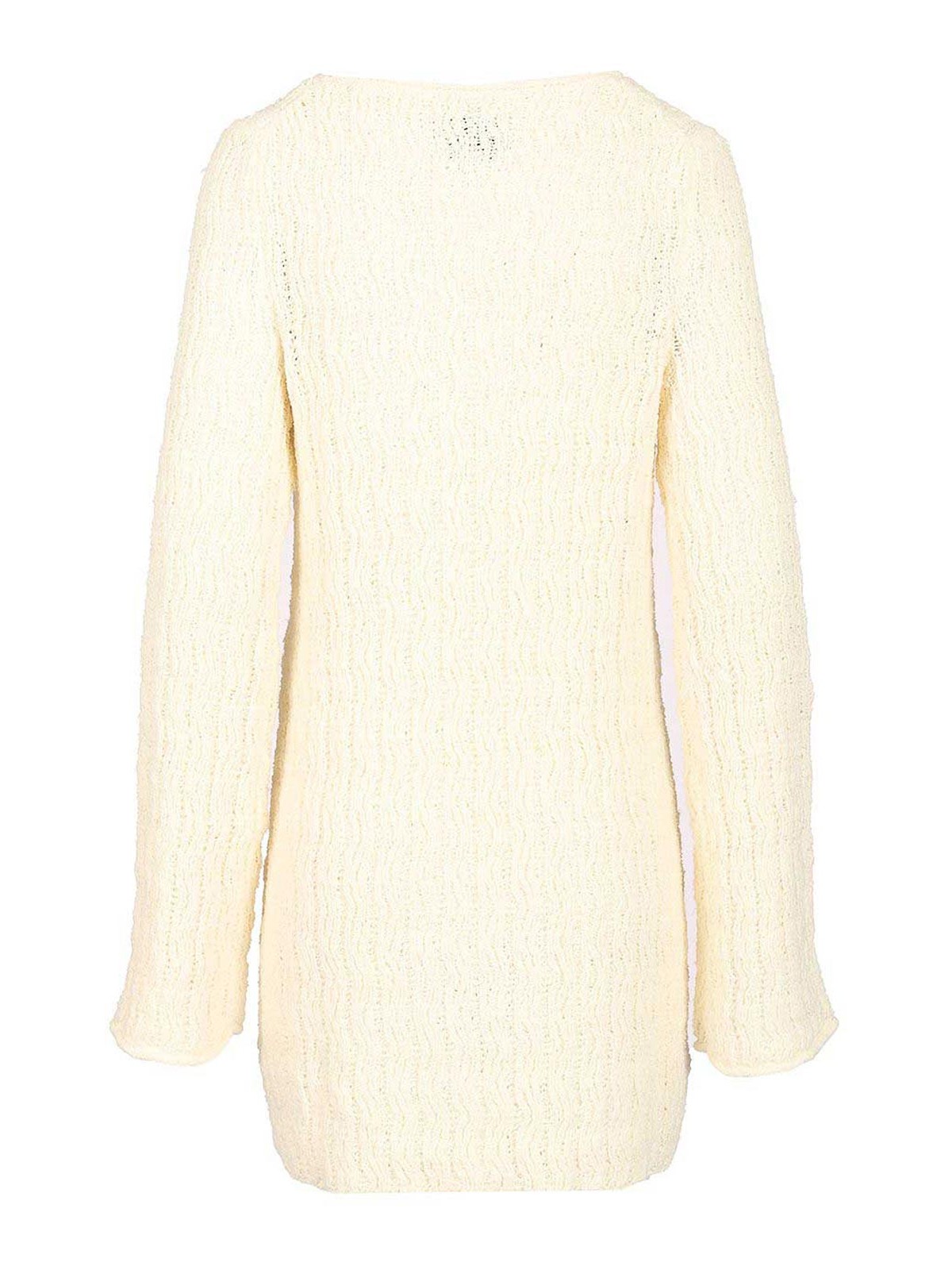 Loulou Studio Cotton Mini Dress In Neutral