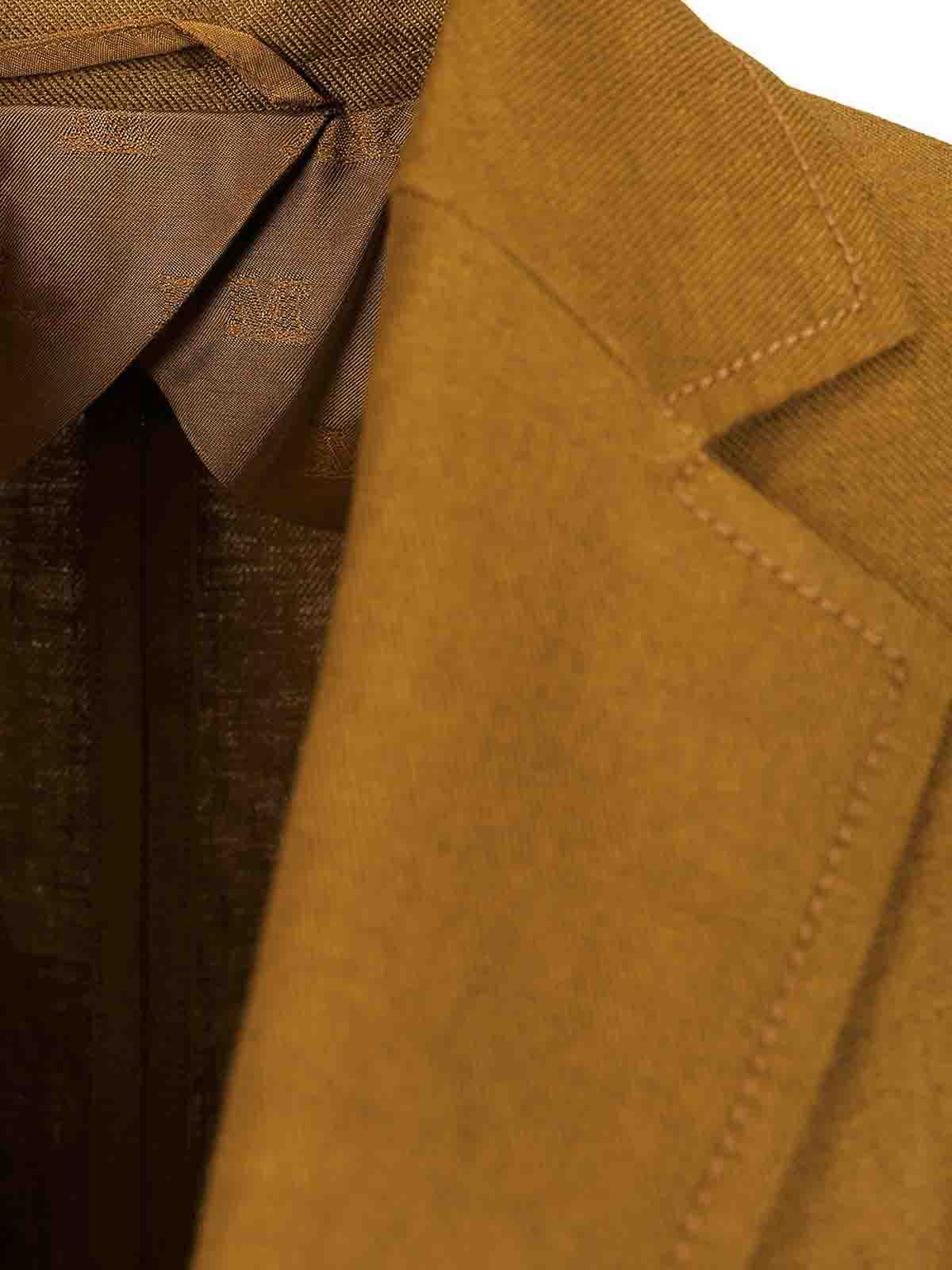 Max Mara Linen Blazer In Gold