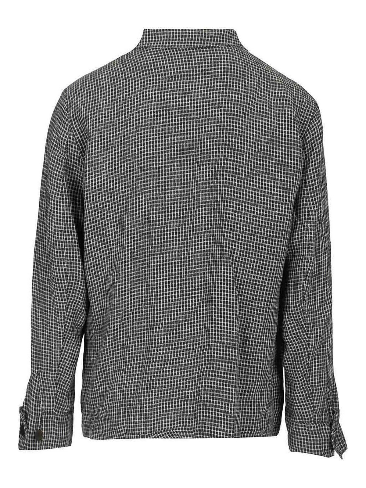 Original Vintage Style Overshirt Tasche Toppa Tela In Multi