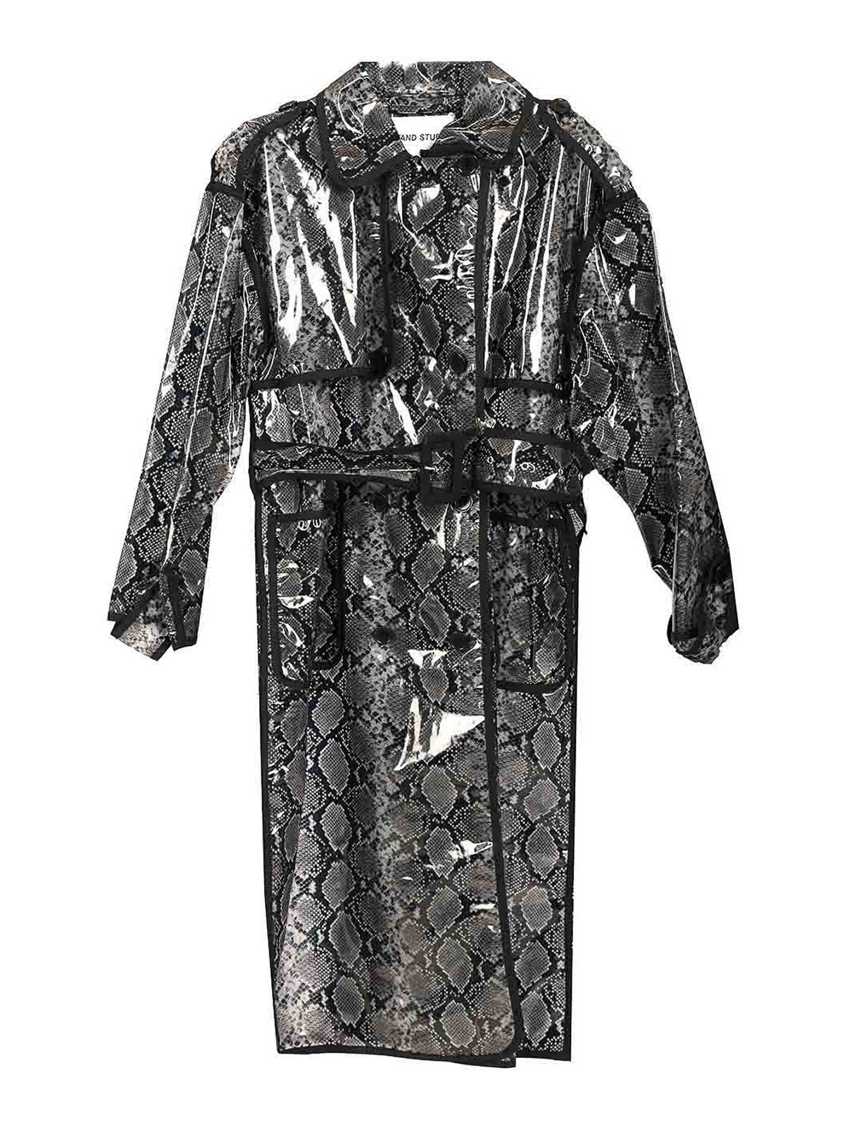 Stand Studio Promise Raincoat In Black