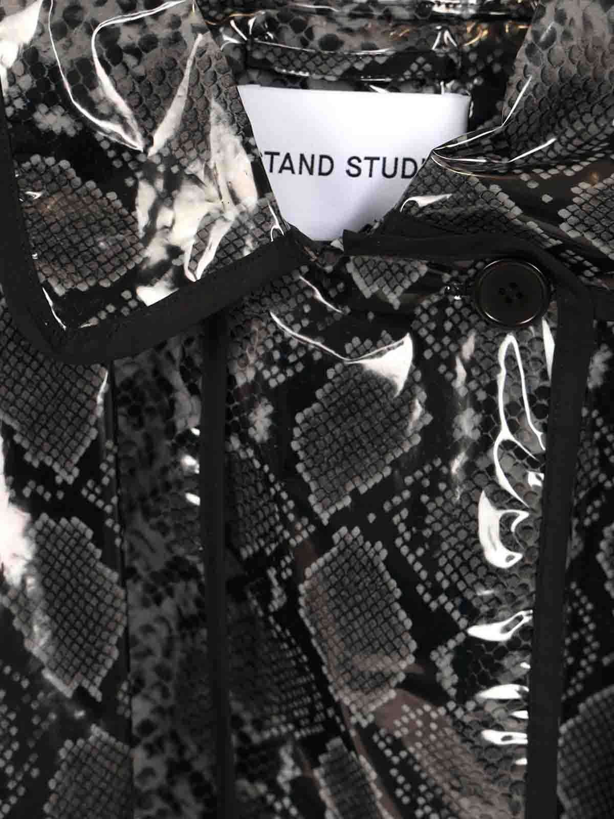 Stand Studio Promise Raincoat In Black