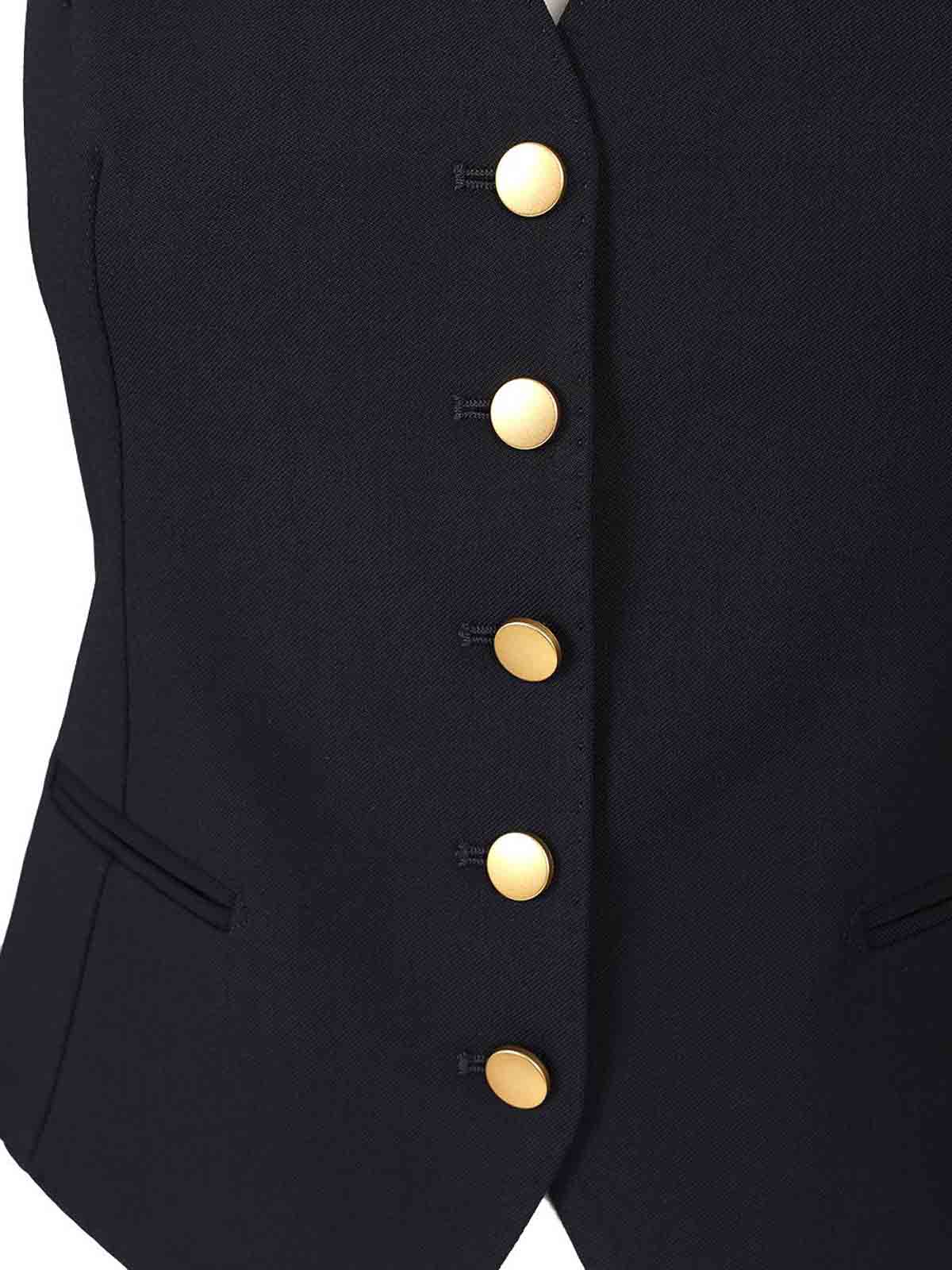 Tagliatore Gaelle Waistcoat In Black