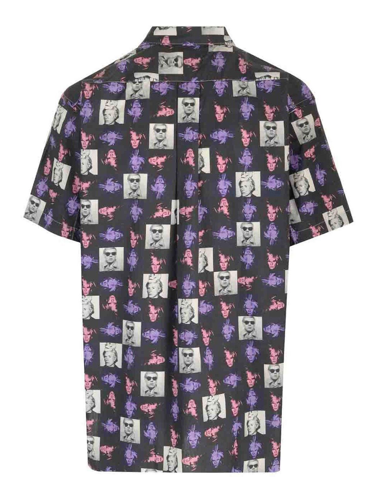 Comme Des Garçons Short-sleeved Shirt With Andy Warhol Print In Multi