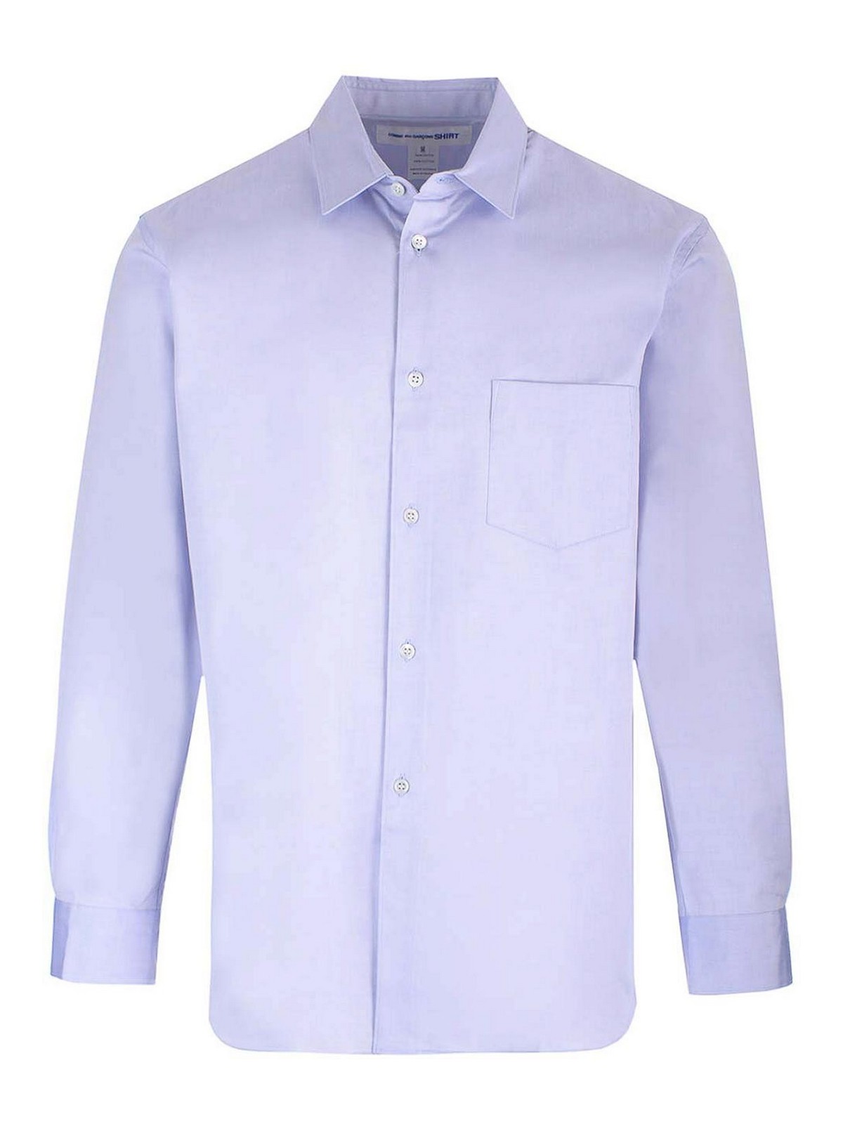 Comme Des Garçons Oxford Cotton Shirt In Blue