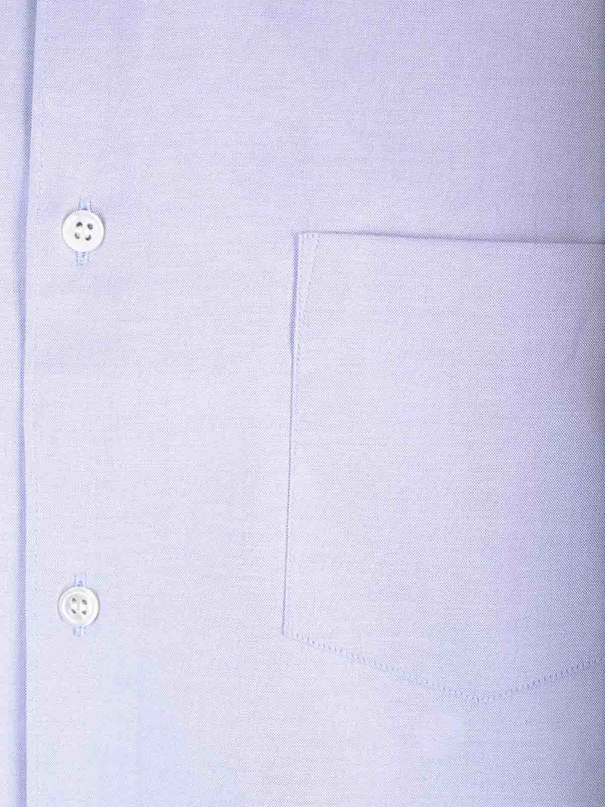 Comme Des Garçons Oxford Cotton Shirt In Blue