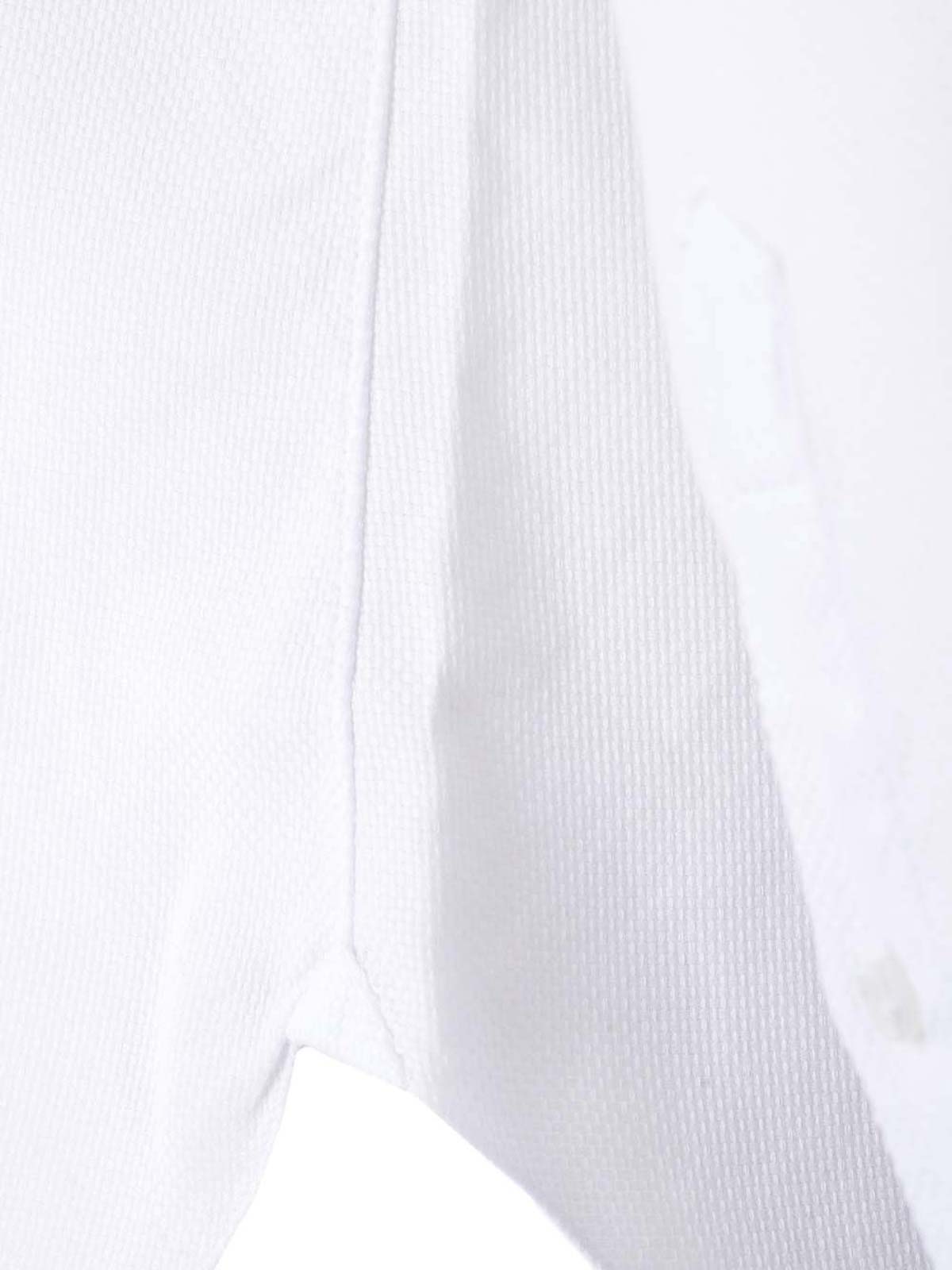 Barba Napoli Barba Buttoned Long In White