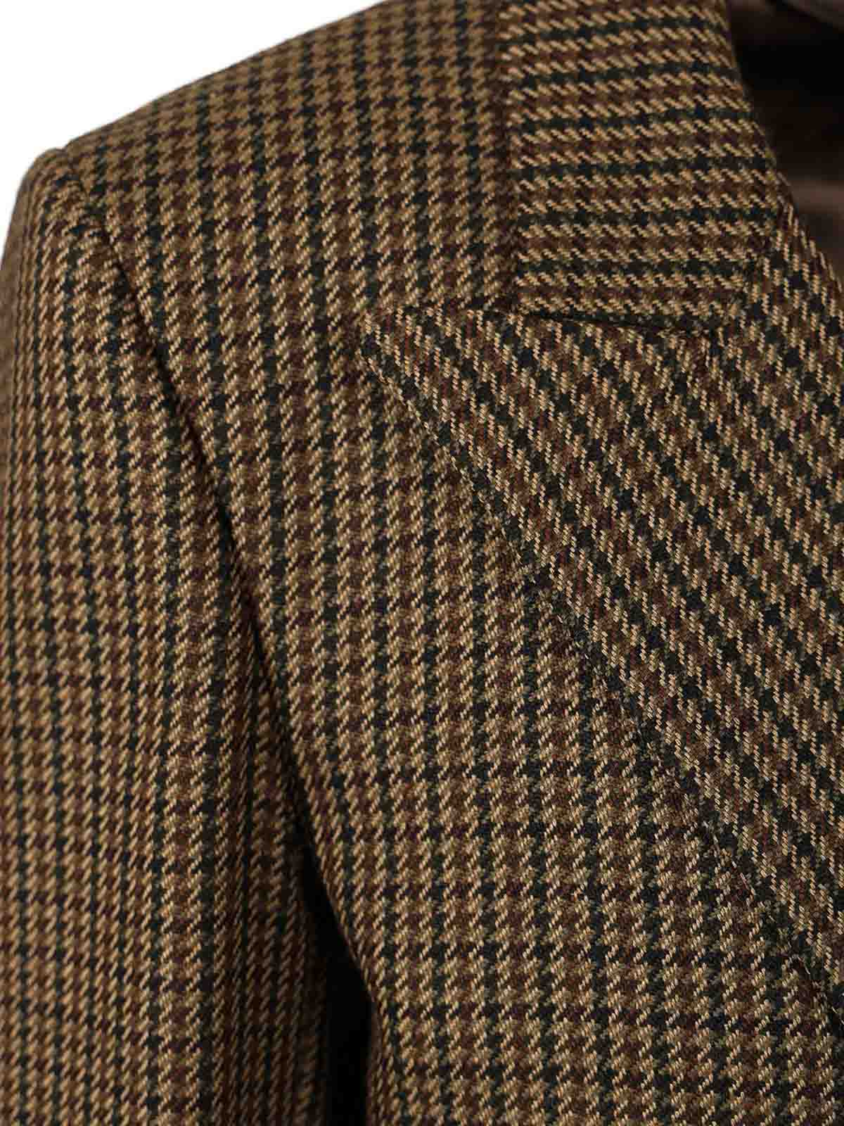 Blazé Milano Blaze Milano Everynight Houndstooth Wool Blazer In Brown