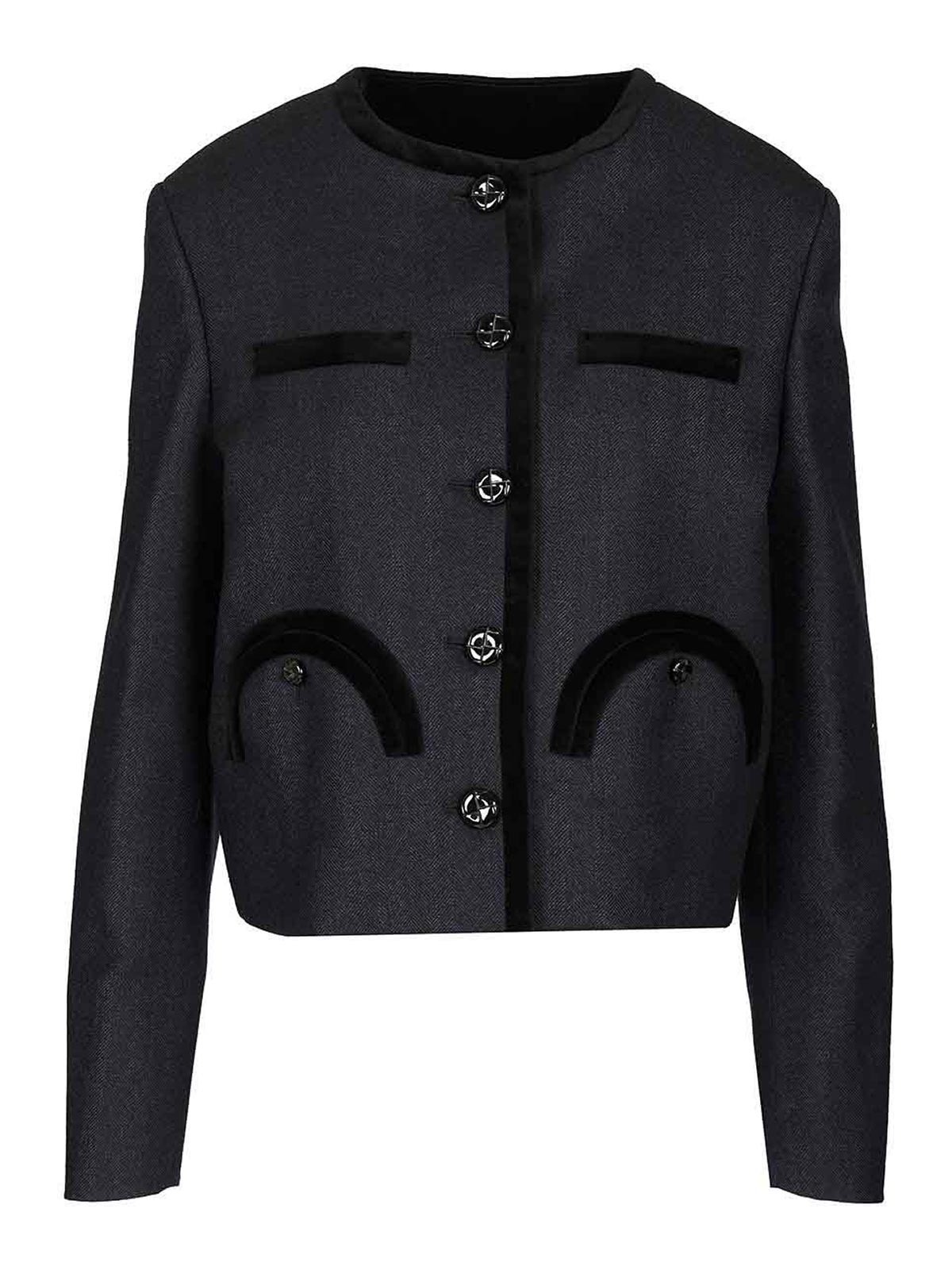 Blazé Milano Maine Bolero Jacket In Black