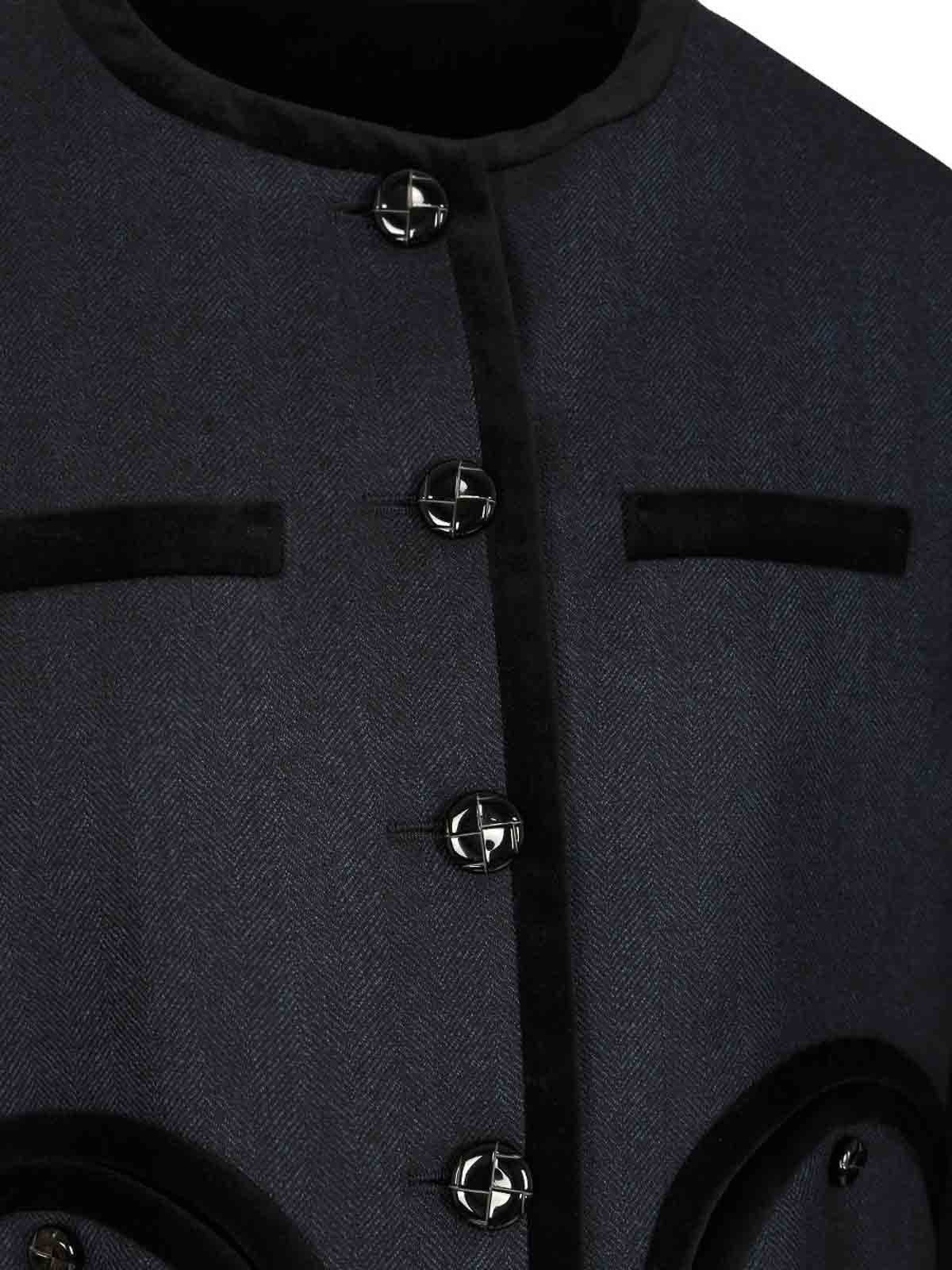 Blazé Milano Maine Bolero Jacket In Black