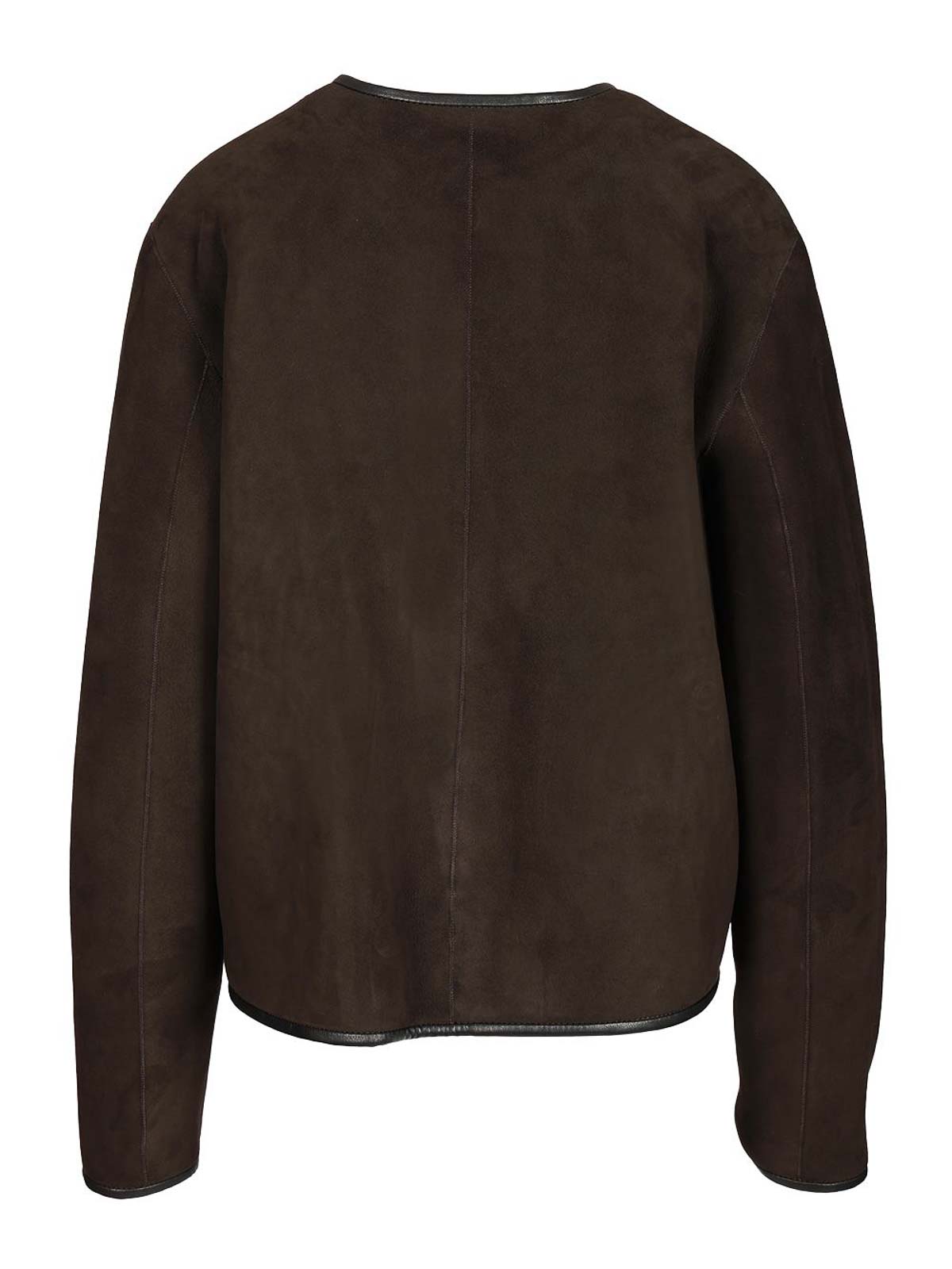Blazé Milano Gliss Reversible Leather-trimmed Shearling Jacket In Black