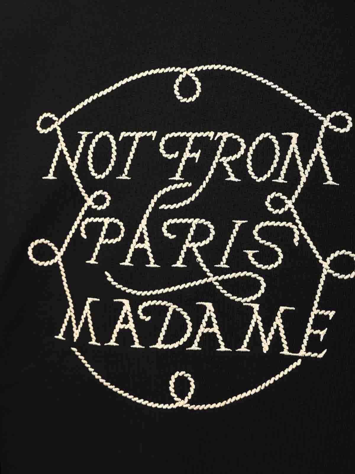 Drôle De Monsieur Le Sweatshirt Slogan Tressers In Black