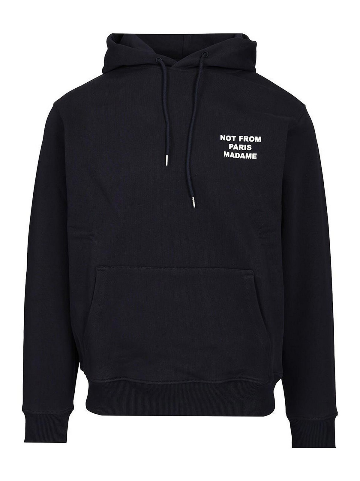 Drôle De Monsieur Slogan Hoodie In Blue