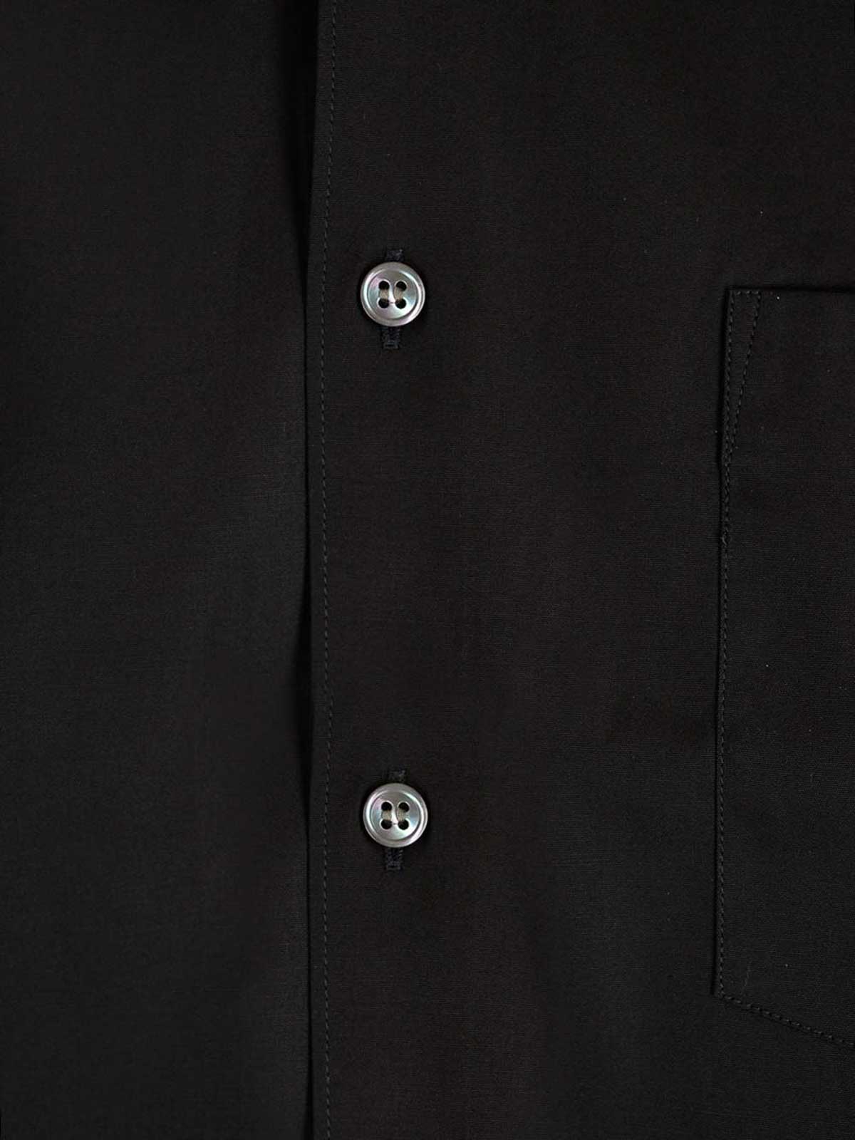 Comme Des Garçons Cotton Poplin Shirt In Black