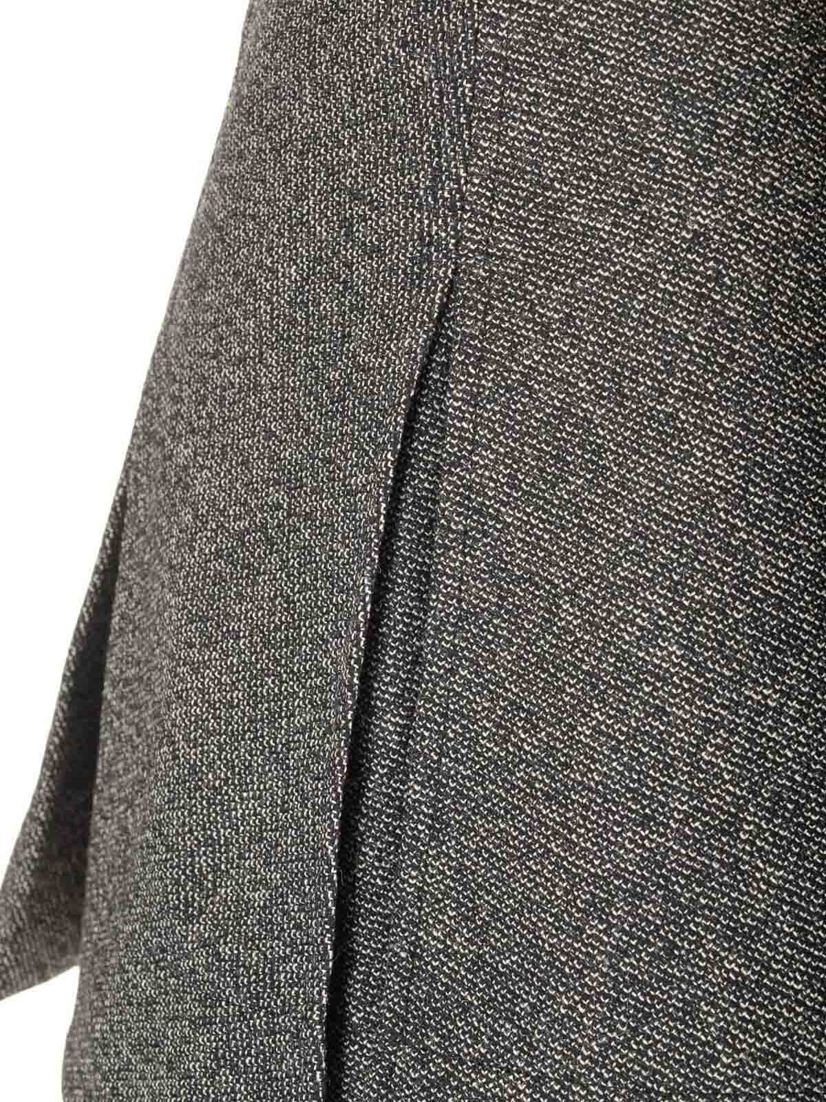 Durazzi Milano Pleated Mini Skirt Skirts Black In Gray
