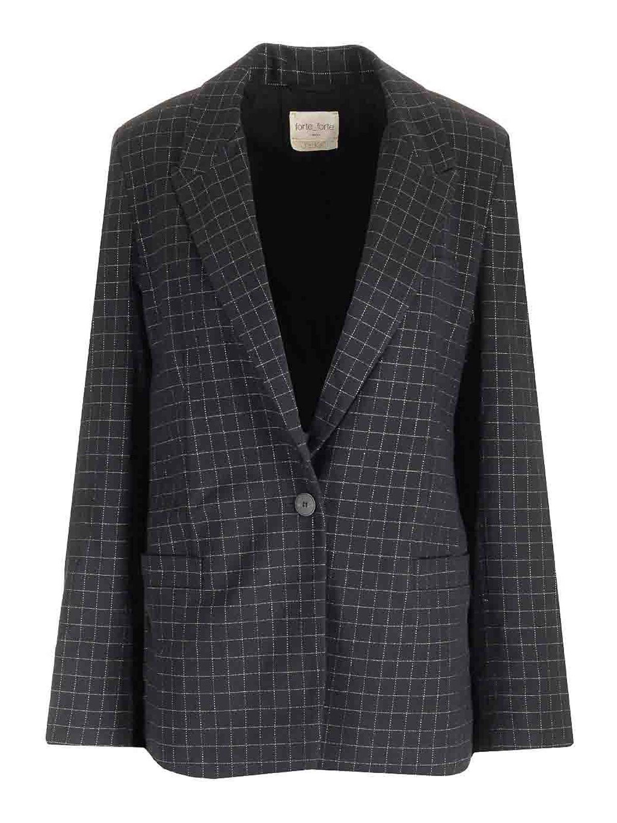 Forte Forte Boxy Fit Blazer In Gray