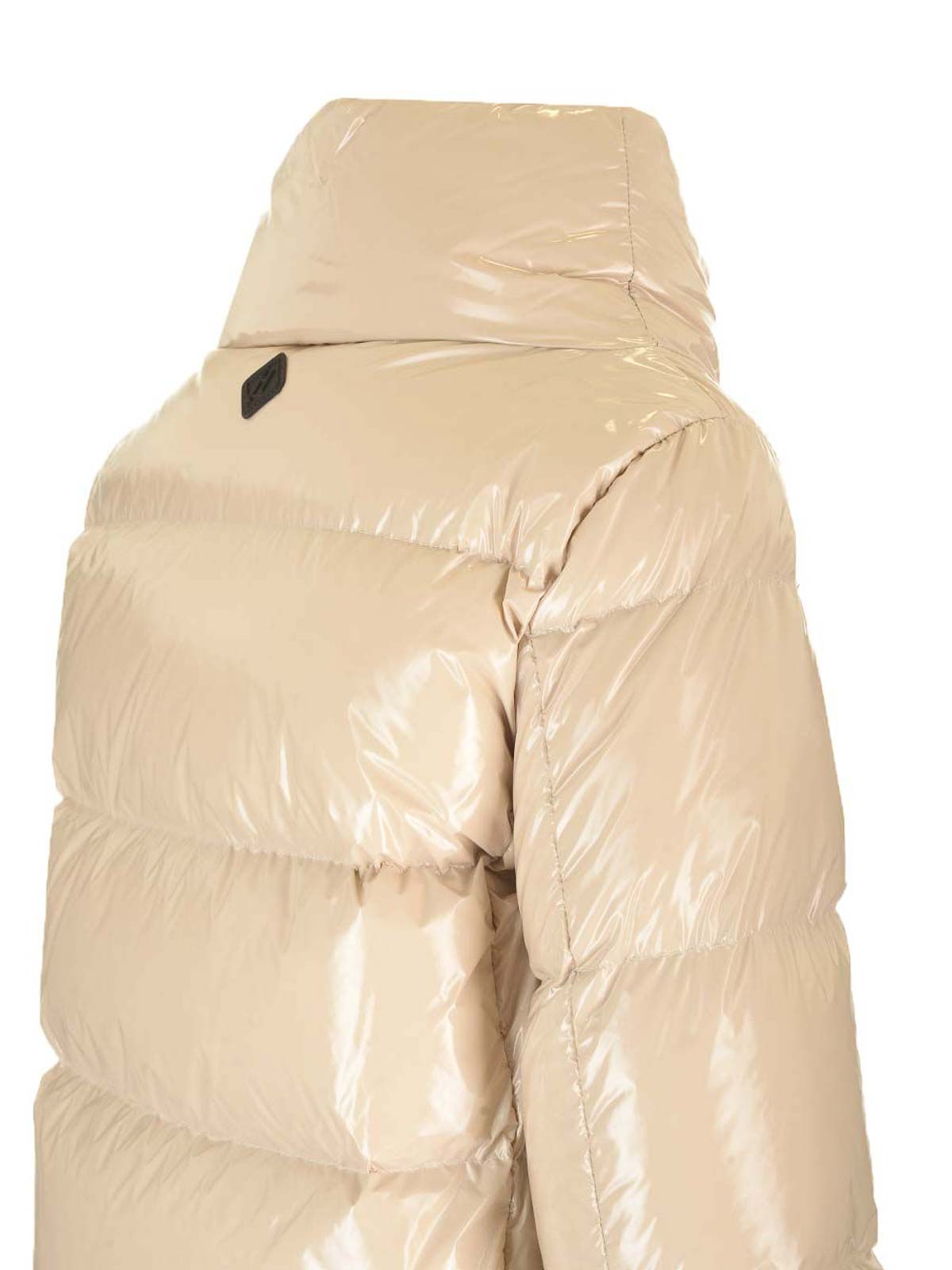 Herno Short Puffer Jacket Coats Beige In Neutral