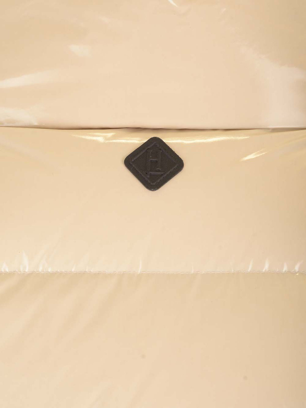 Herno Short Puffer Jacket Coats Beige In Neutral