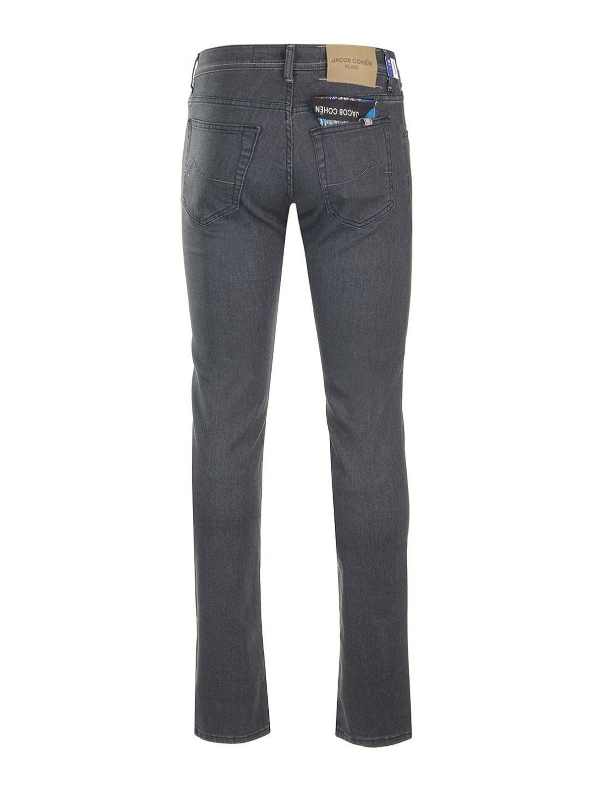 Jacob Cohen Super Stretch Gray Nick Jeans In Black