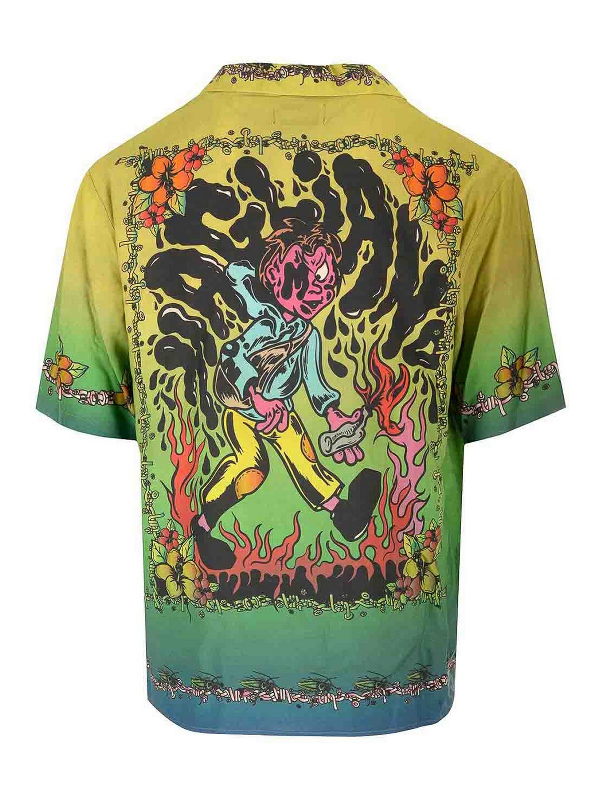 Magliano Graphic Printed Short-sleeved Shirt In Green