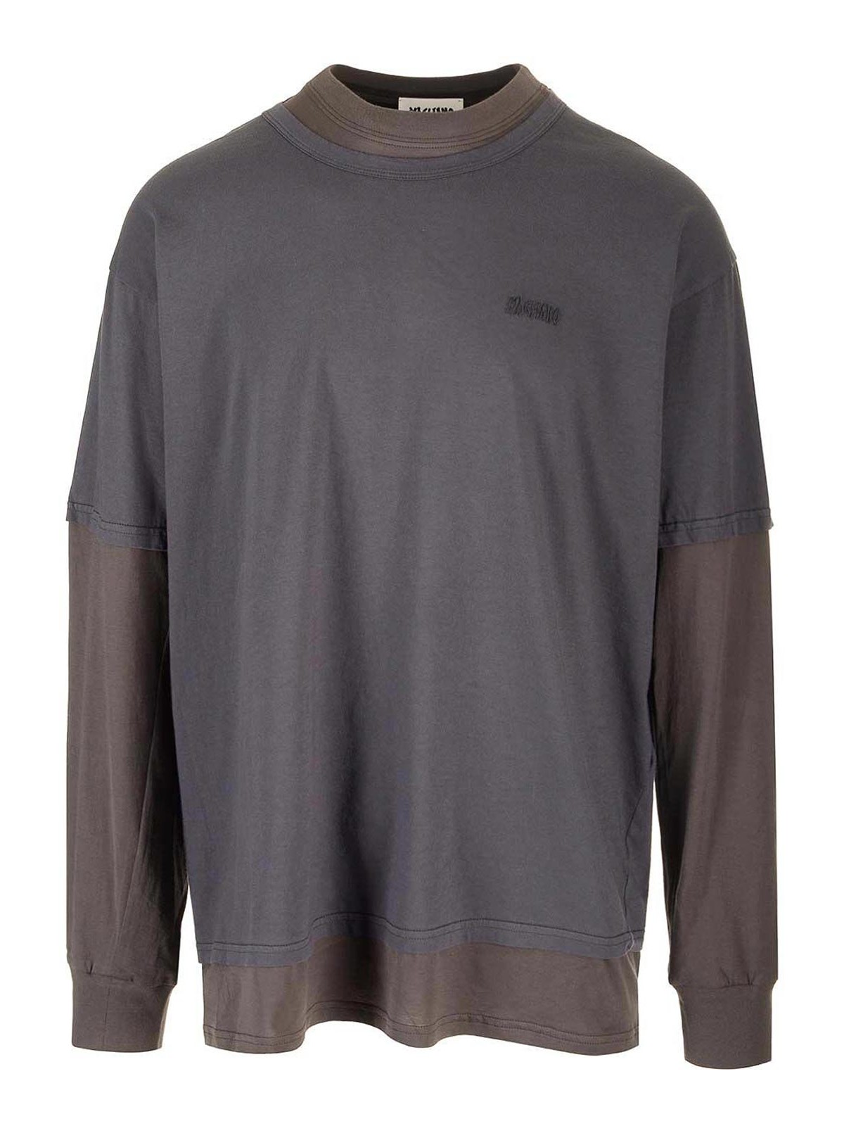 Magliano Sweater In Two-tone Cotton In Gray