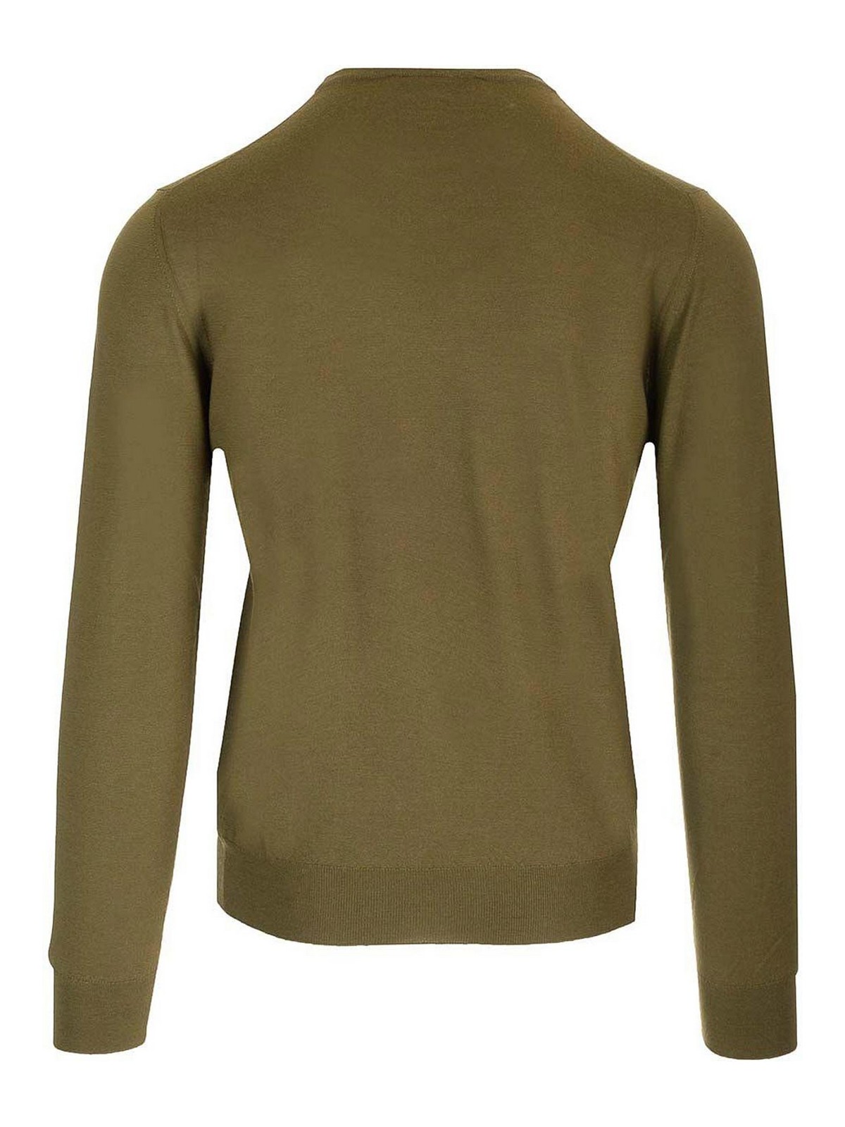 Mauro Ottaviani Crewneck Sweater In Wish Wool Knitwear Green In Green