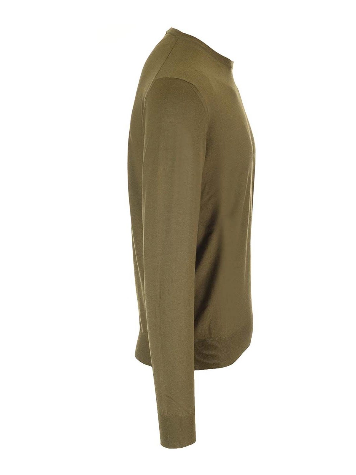 Mauro Ottaviani Crewneck Sweater In Wish Wool Knitwear Green In Green