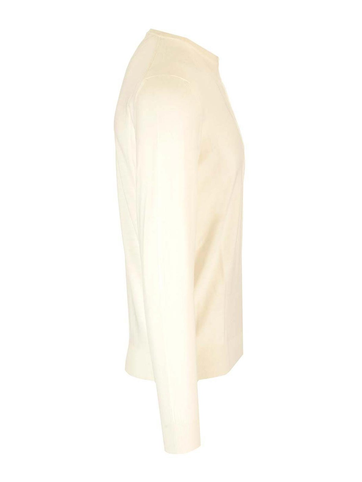 Mauro Ottaviani Crewneck Sweater In Wish Wool Knitwear White In White