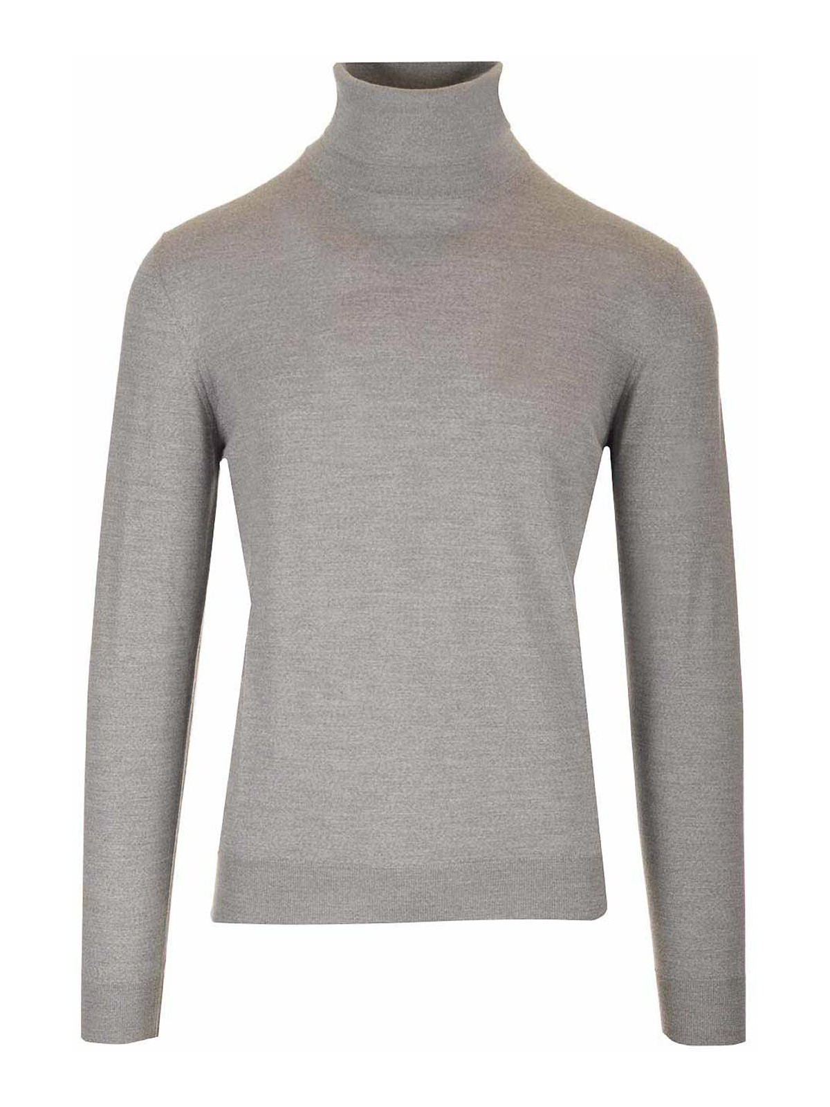 Mauro Ottaviani Wool Turtleneck Wish Knitwear Grey In Gray