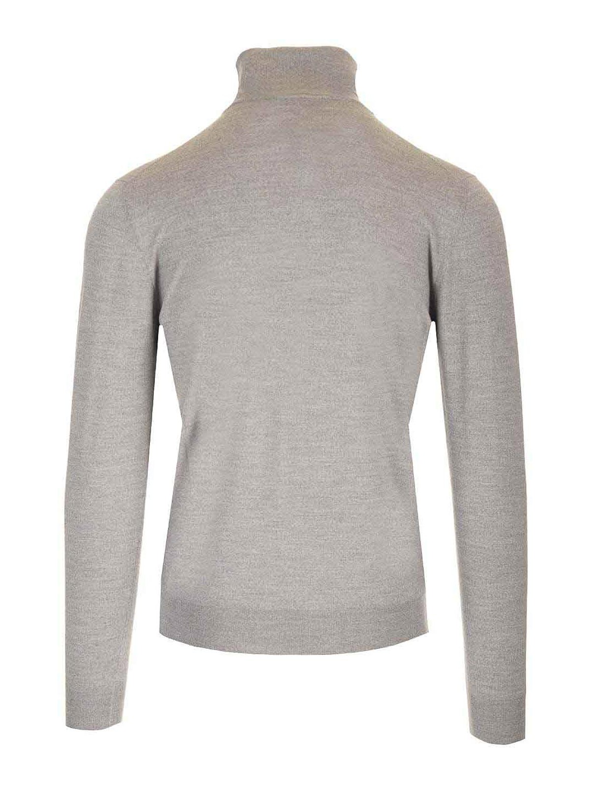 Mauro Ottaviani Wool Turtleneck Wish Knitwear Grey In Gray