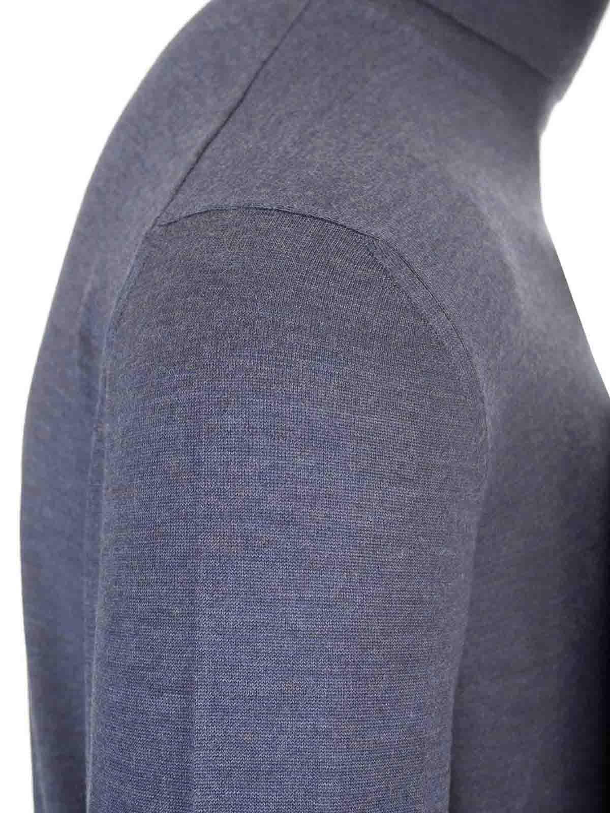 Mauro Ottaviani Wool Turtleneck Wish Knitwear Blue In Blue